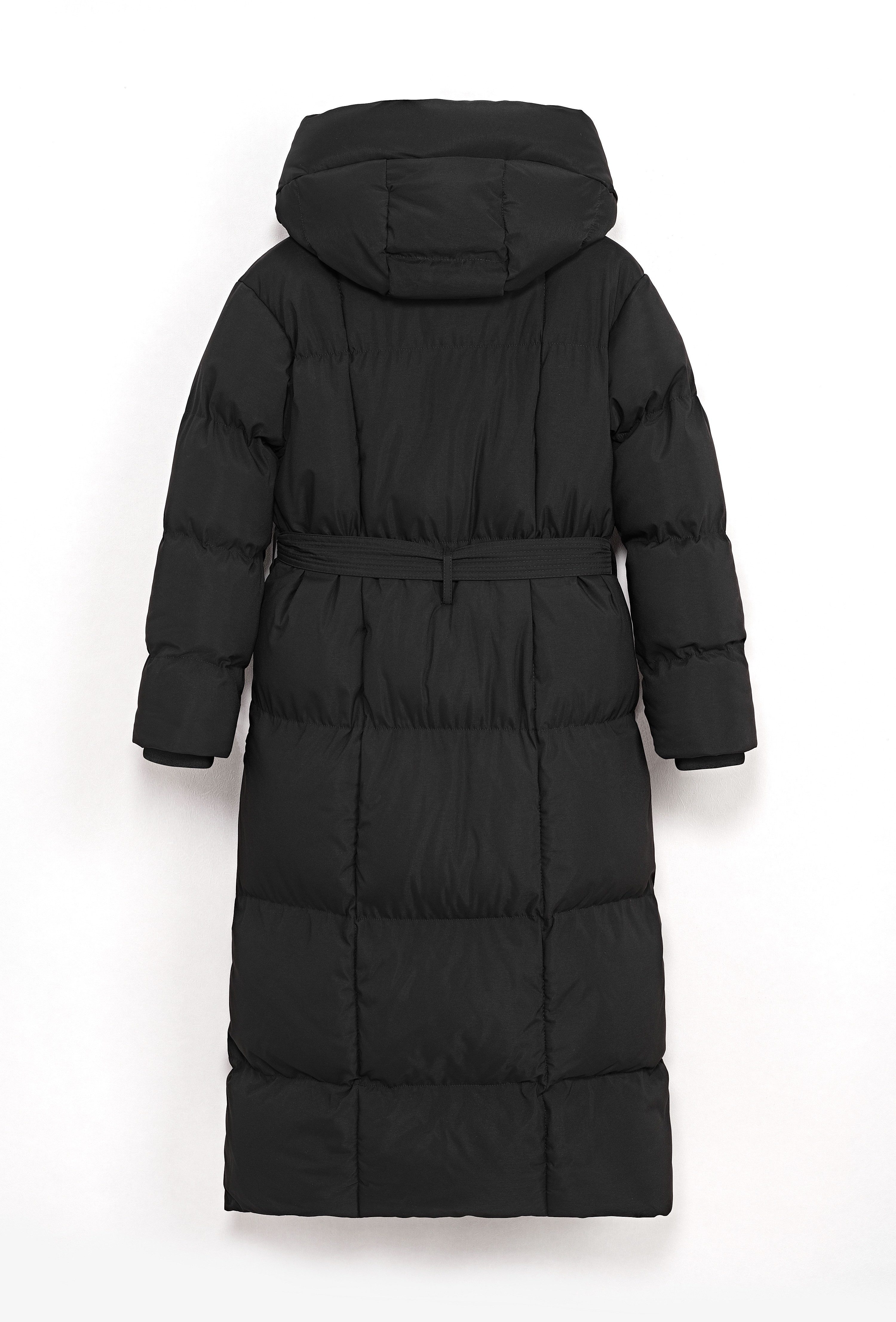 Copperose Winterjacke Damen Puffer Jacke Lang mit Kapuze & Gürtel, Winter M günstig online kaufen