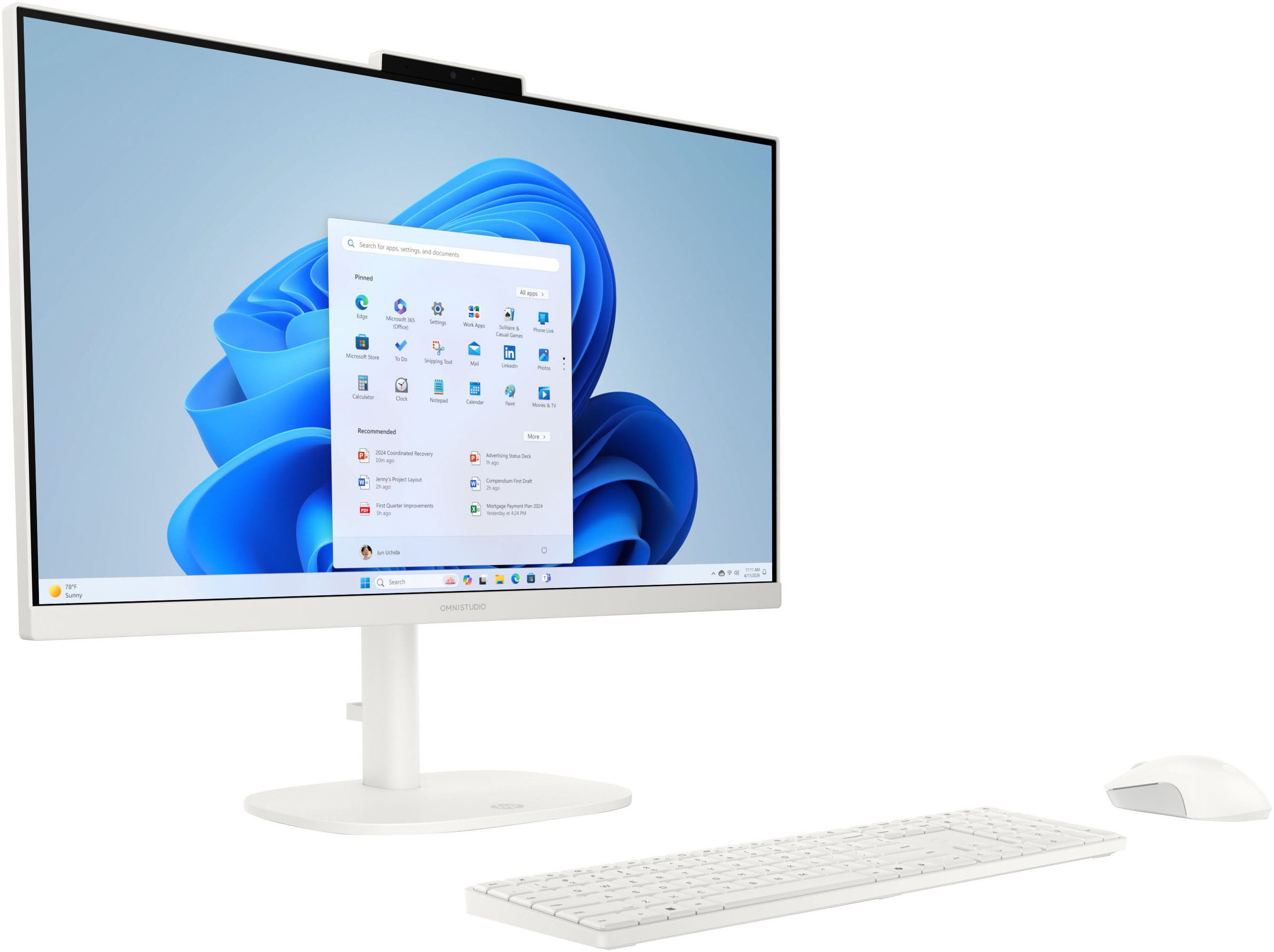 HP 24-cu0211ng All-in-One PC (23,8 Zoll, Intel N150, Intel Graphics, 8 GB RAM, 512 GB SSD)