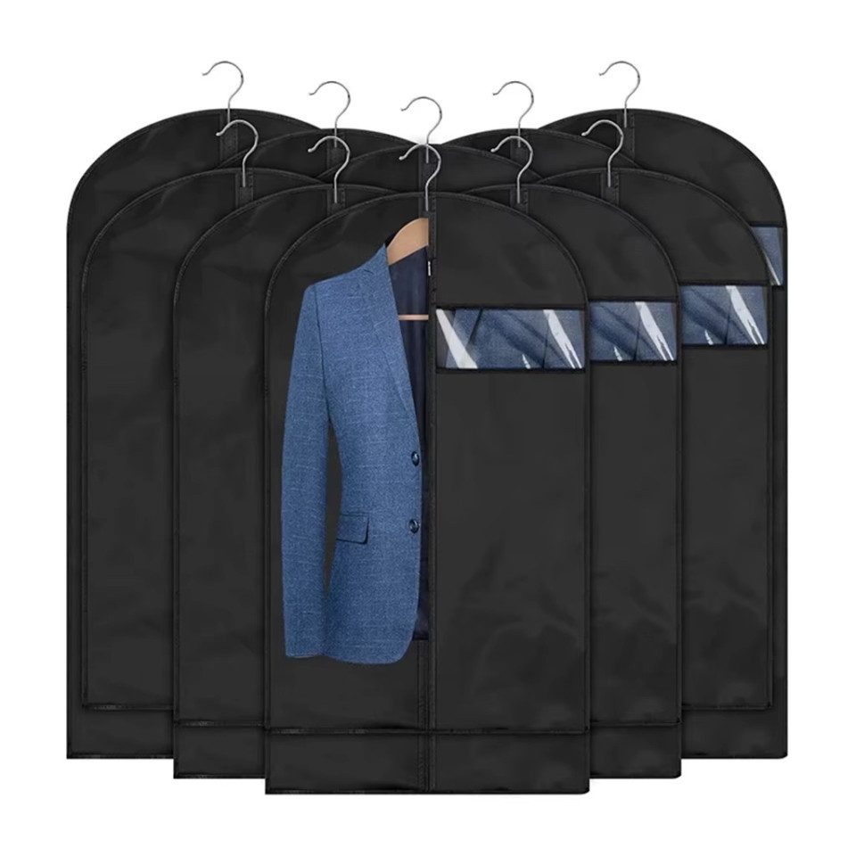 Montegoni Kleiderschutzhülle Premium Kleiderschutzbeutel 100x60cm – Staub- und Wasserdicht (langlebigem Reißverschluss) Schützt Kleidung effektiv vor Staub, Feuchtigkeit und Schmutz.