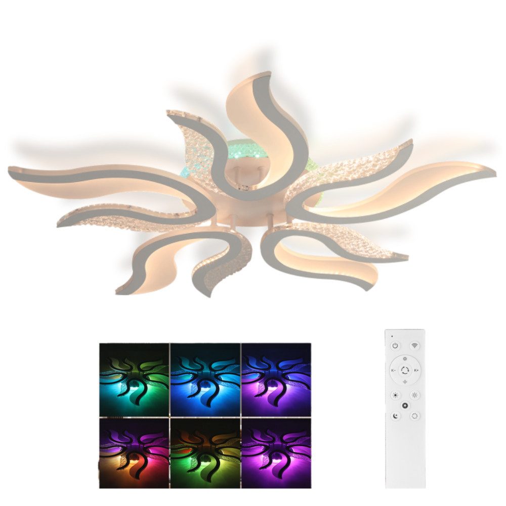 WILGOON Deckenleuchte LED Deckenleuchte Dimmbar 54W günstig online kaufen