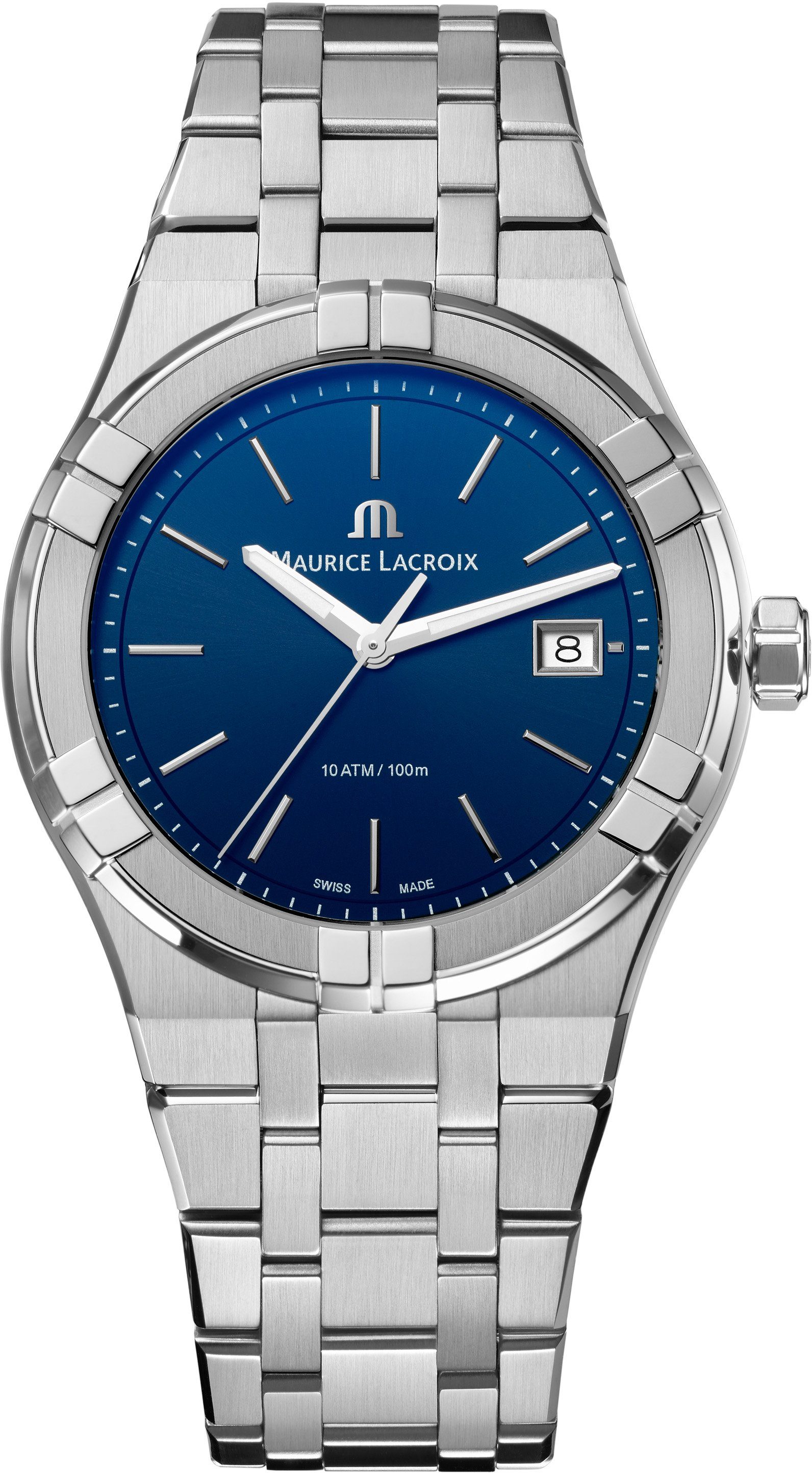 Herren Uhren MAURICE LACROIX Schweizer Uhr Aikon Quarz, AI1108-SS002-430-1