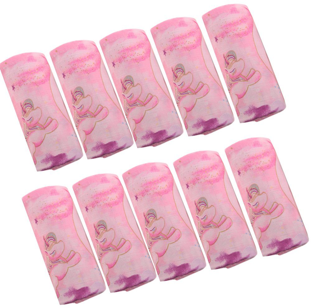 La Bortini Stoffwindeln 10er Pack Stoffwindeln Mullwindeln Babytücher Spucktücher in Rosa