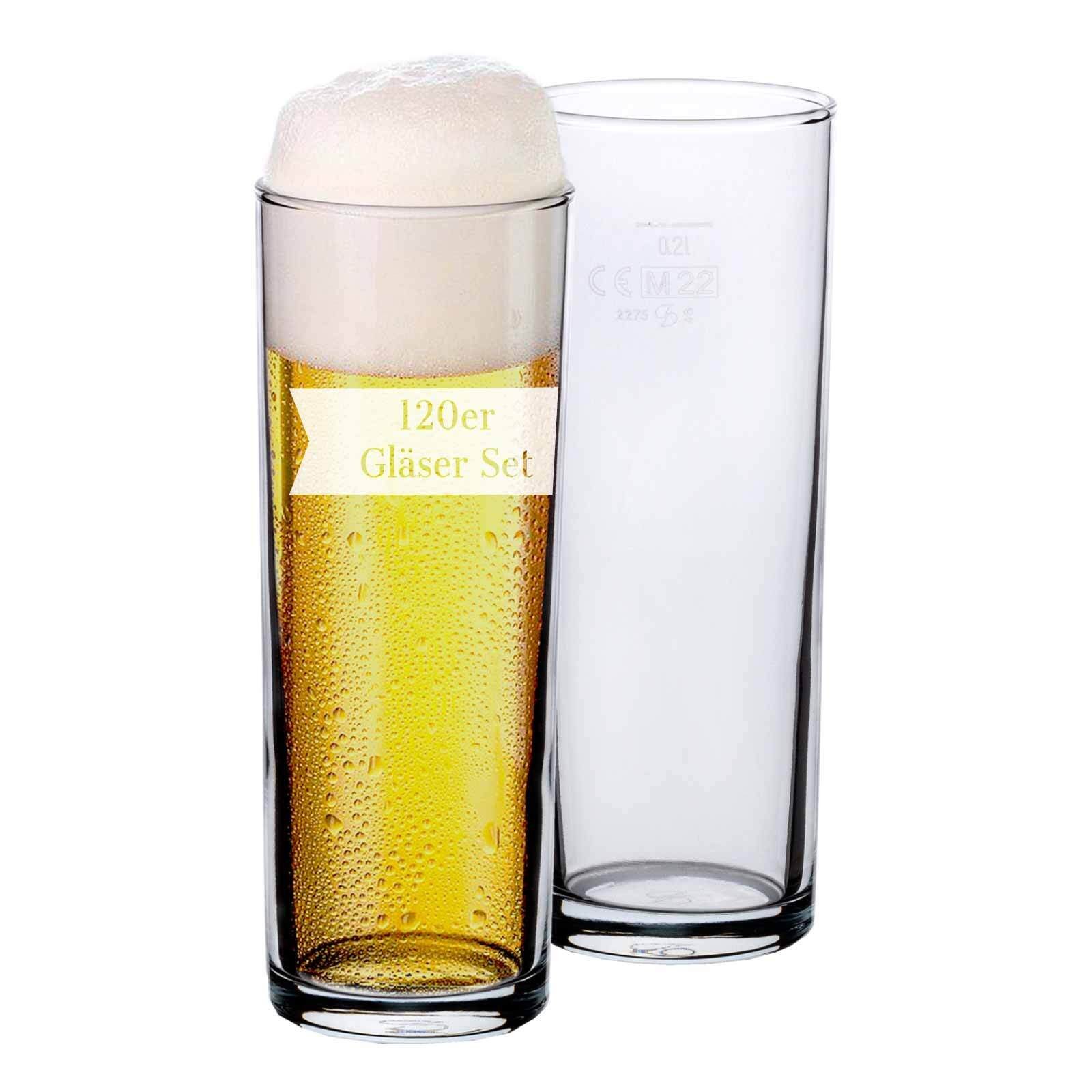 Bierglas Willi Becher geeicht 0,5 l 120er Set