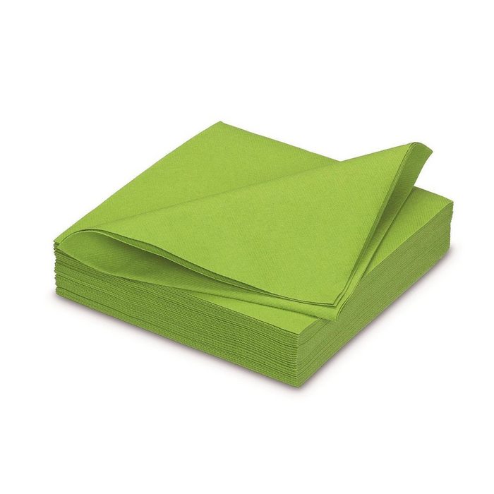 AVA Papierwaren N.V Papierserviette 25 Airlaid Servietten AVA Gala 40 x 40 cm in grün (25 St) 40 cm x 40 cm 1/4-Falzung