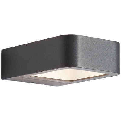 AEG LED Außen-Wandleuchte Phelia, LED wechselbar, Warmweiß, 5 x 12 x 18 cm, 610lm, warmweiß, IP54, Aluminium/Kunststoff, anthrazit
