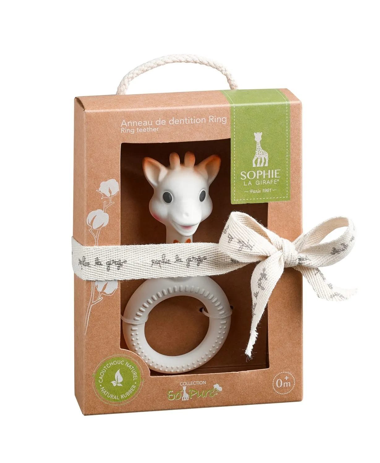 SOPHIE LA GIRAFE Beißring-Rassel Sophie la girafe Beißring, Ringrassel - So'Pure, Version Kreis, Naturkautschuk