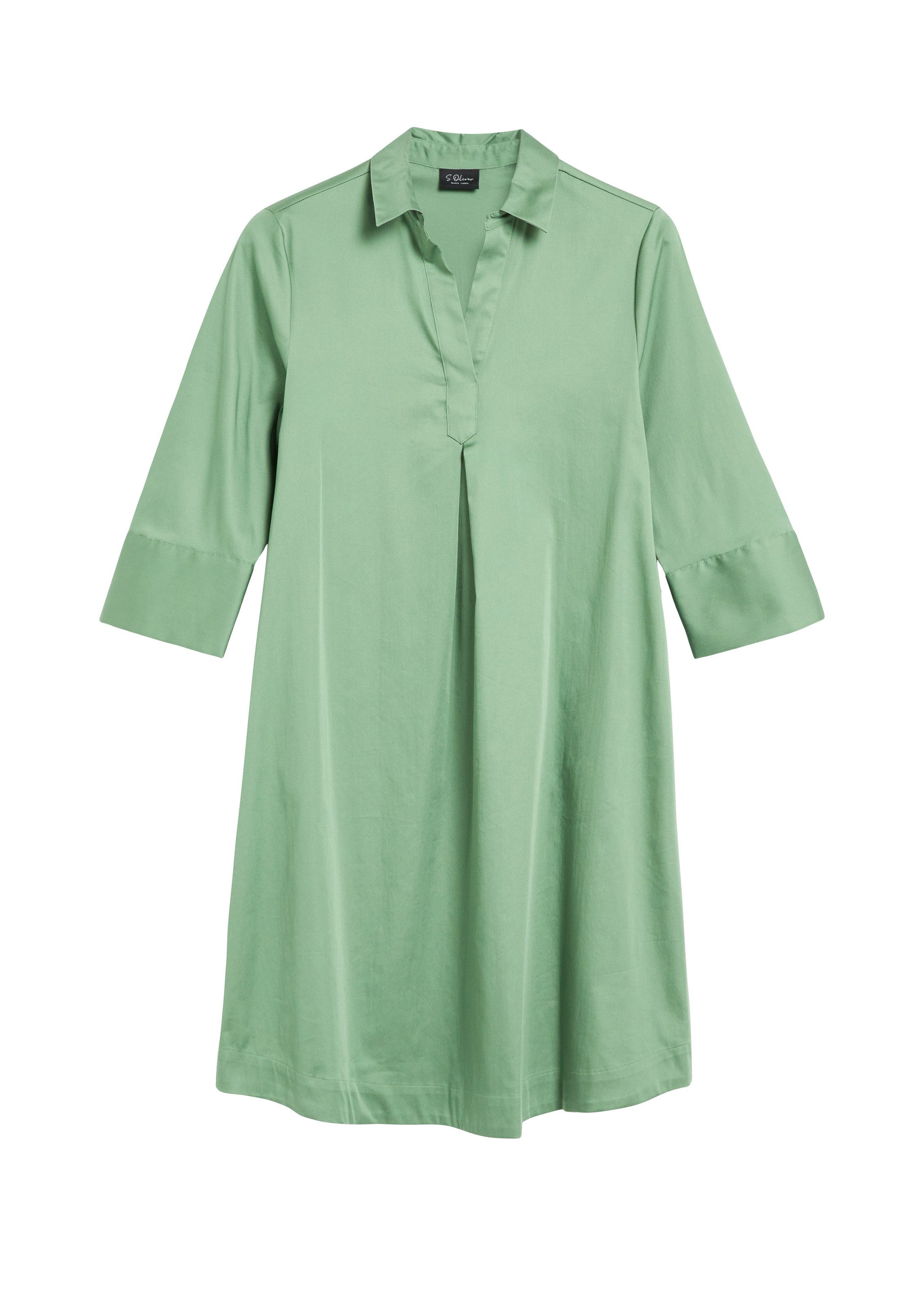 s.Oliver Minikleid Kleid Hemdblusenkleid aus Popeline