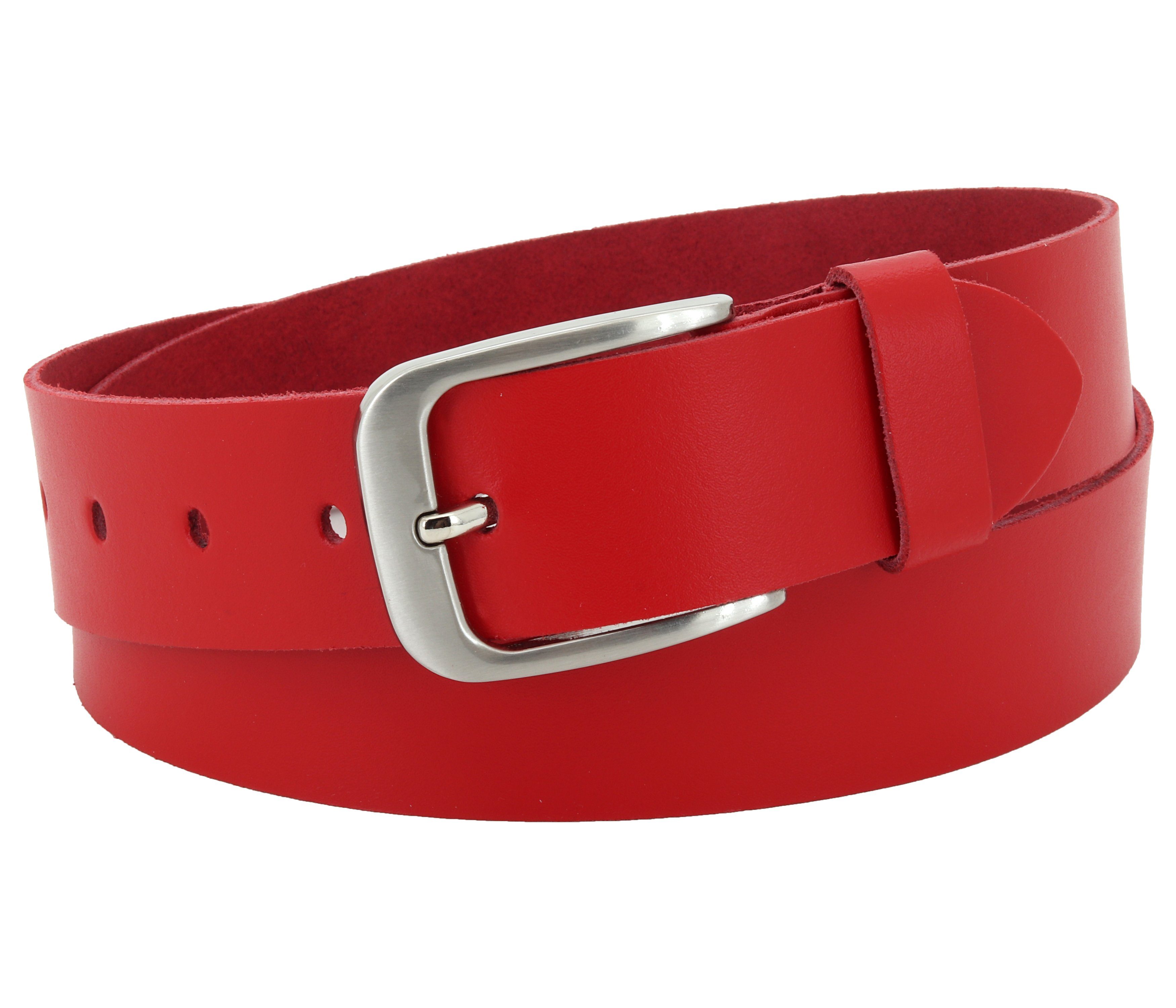 Ledergürtel OM551-SL-Rot