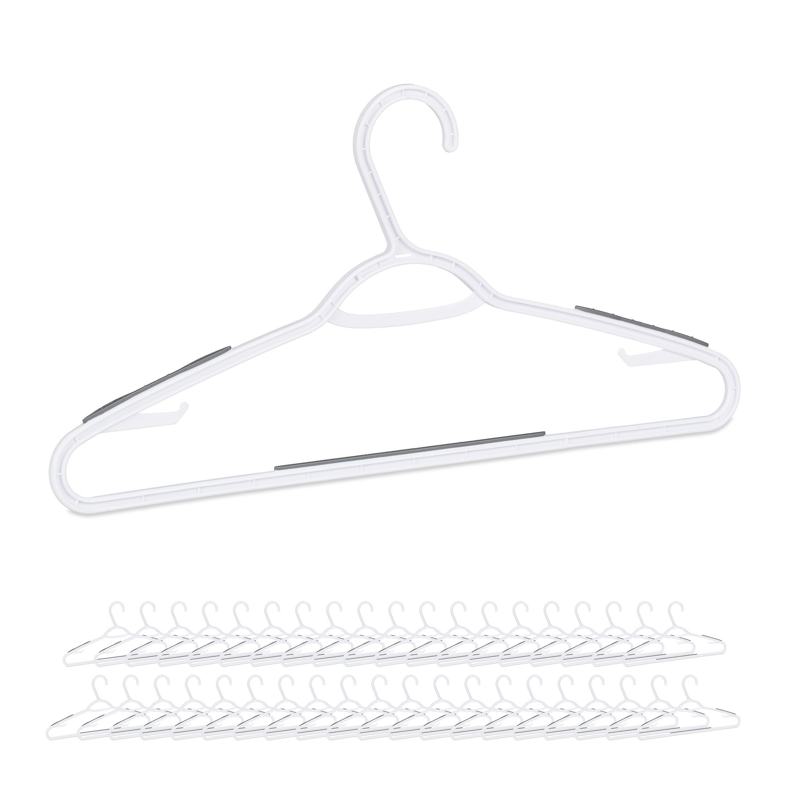 relaxdays Kleiderbügel 40 x Antirutsch Kleiderbügel günstig online kaufen