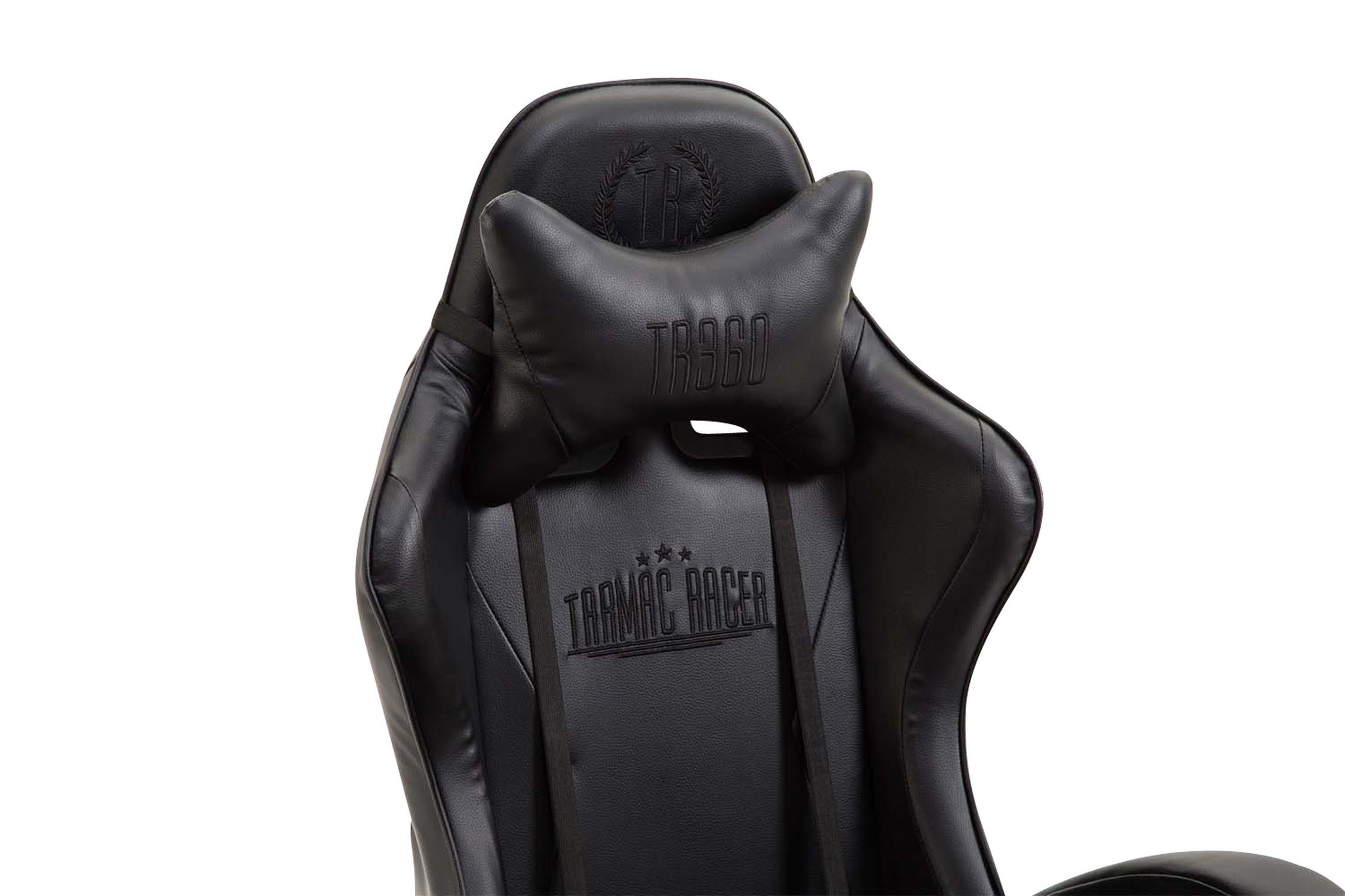 TPFLiving Gaming-Stuhl Sitz: höhenverstellbar - Chefsessel, - und drehbar 360° schwarz Gestell: India Kunstleder Rückenlehne Drehstuhl, Kunststoff schwarz/schwarz bequemer Konferenzstuhl), mit (Schreibtischstuhl