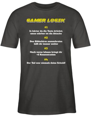 Shirtracer T-Shirt Gamer Logik Nerd Geschenke