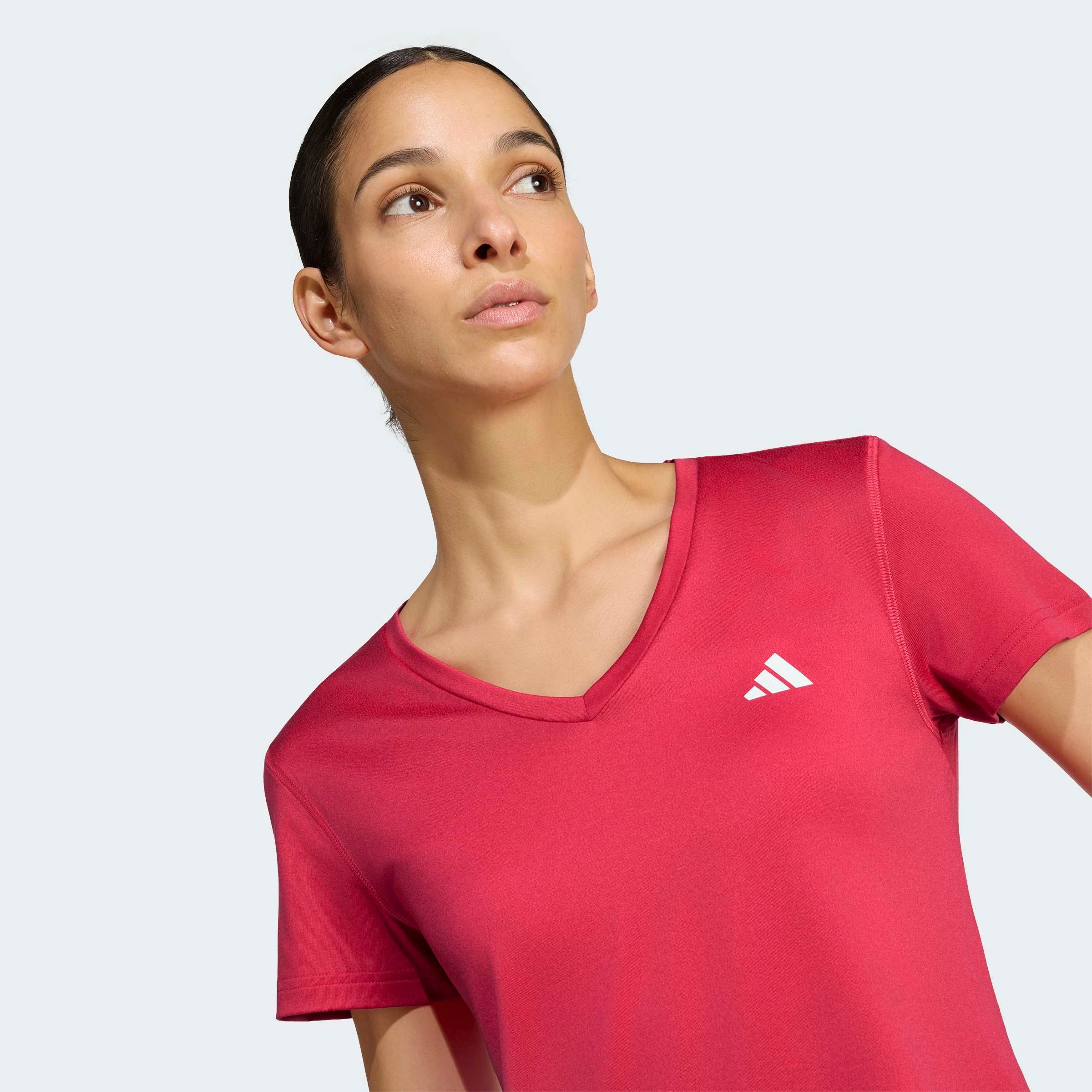adidas Performance T-Shirt ADIDAS WORKOUT ESSENTIALS MIT V-AUSSCHNITT mit V-Ausschnitt, ohne Verschluss