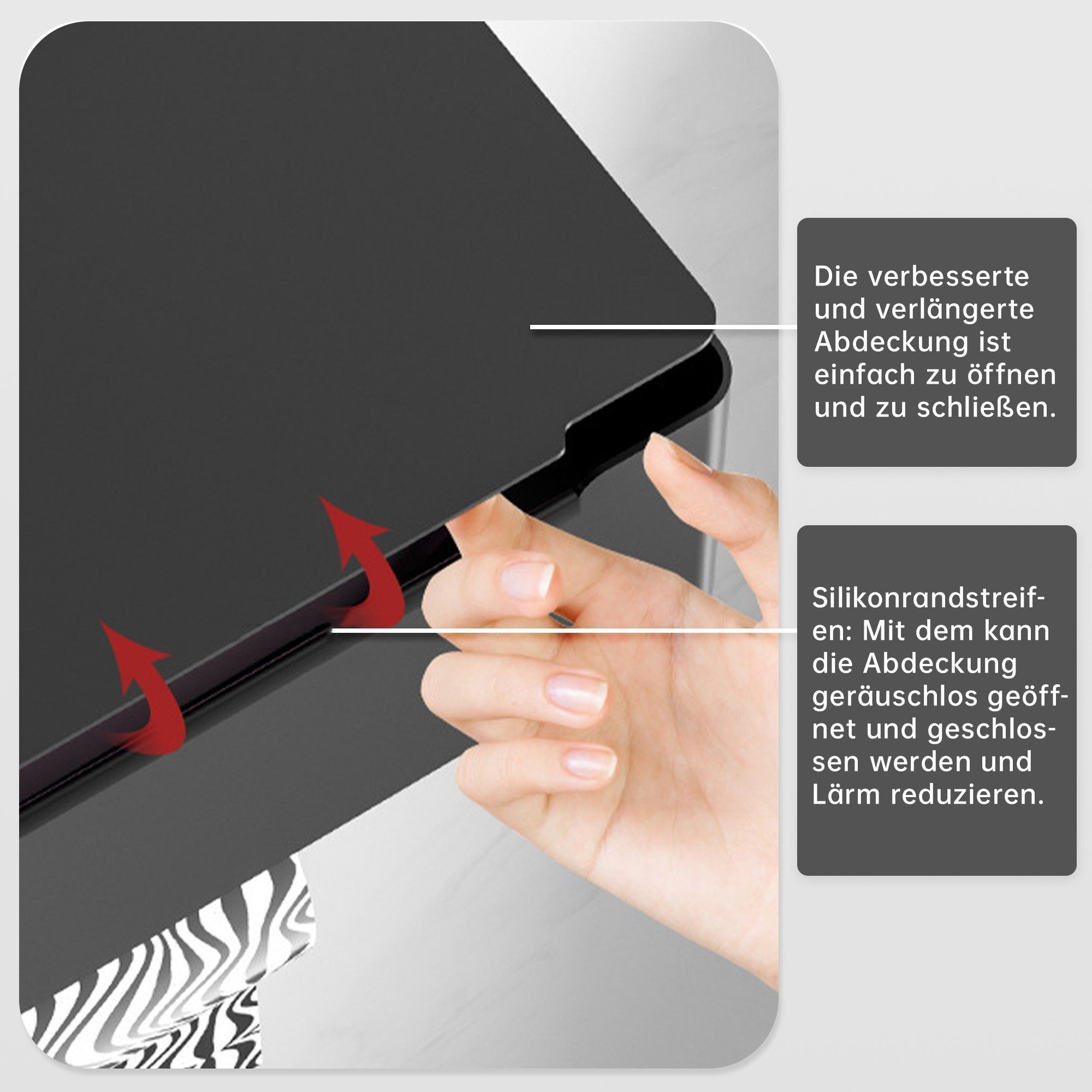 SEHAUSEU Toilettenpapierhalter edelstahl mit Feuchttücherbox, selbstklebend oder Bohren, weiß,schwarz