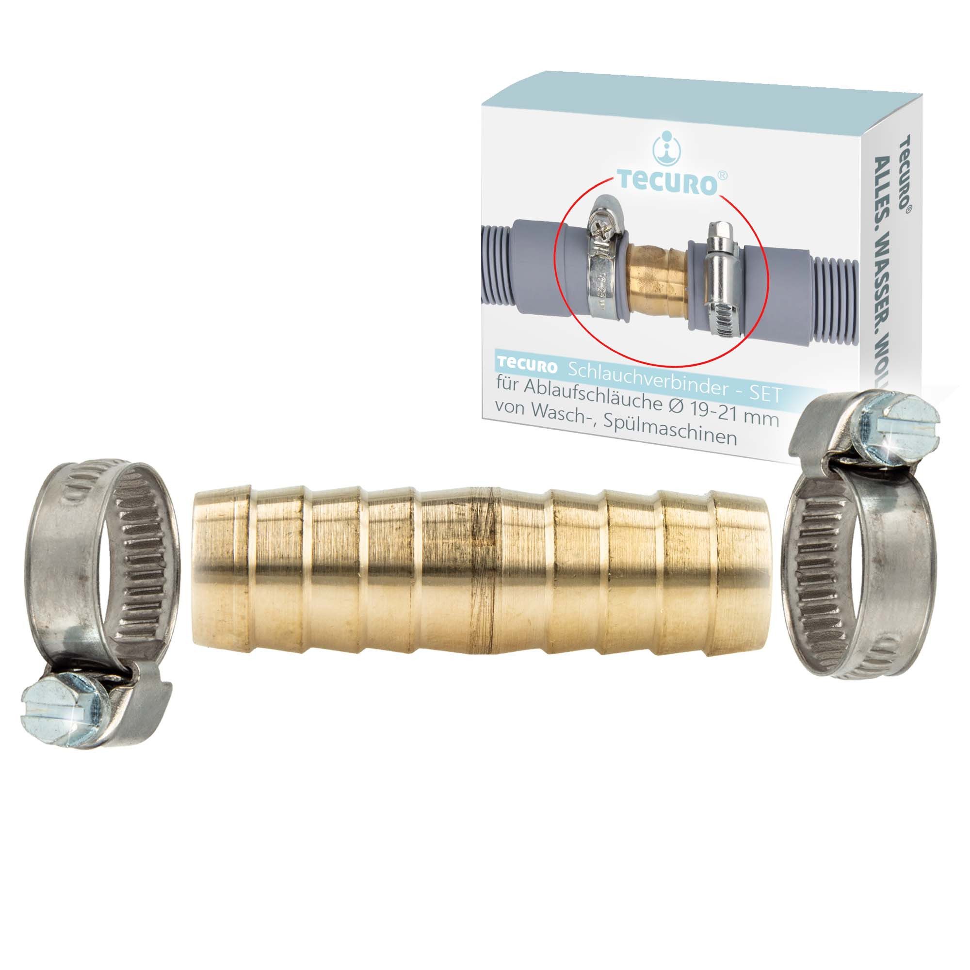 tecuro Schlauch Verbindungssatz für Wasch-, Spülmaschinenablaufschläuche Ø günstig online kaufen