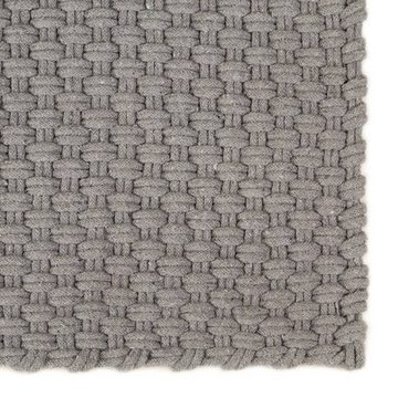 Teppich Rechteckig Grau 200x300 cm Baumwolle, furnicato, Rechteckig