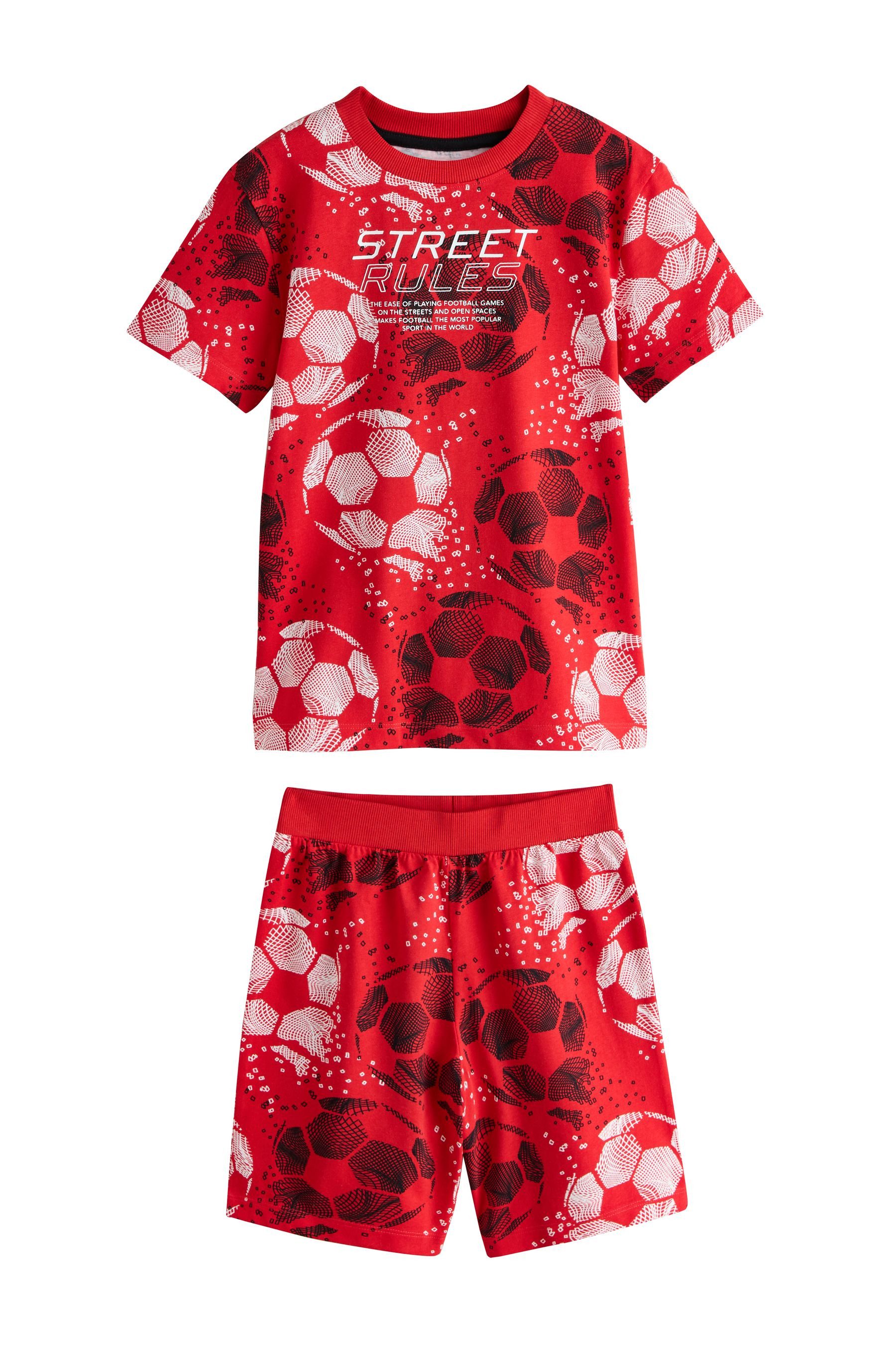 Next Pyjama 2er-Pack kurze Schlafanzüge aus 100 % Baumwolle (4 tlg) – Bild 4 von 5