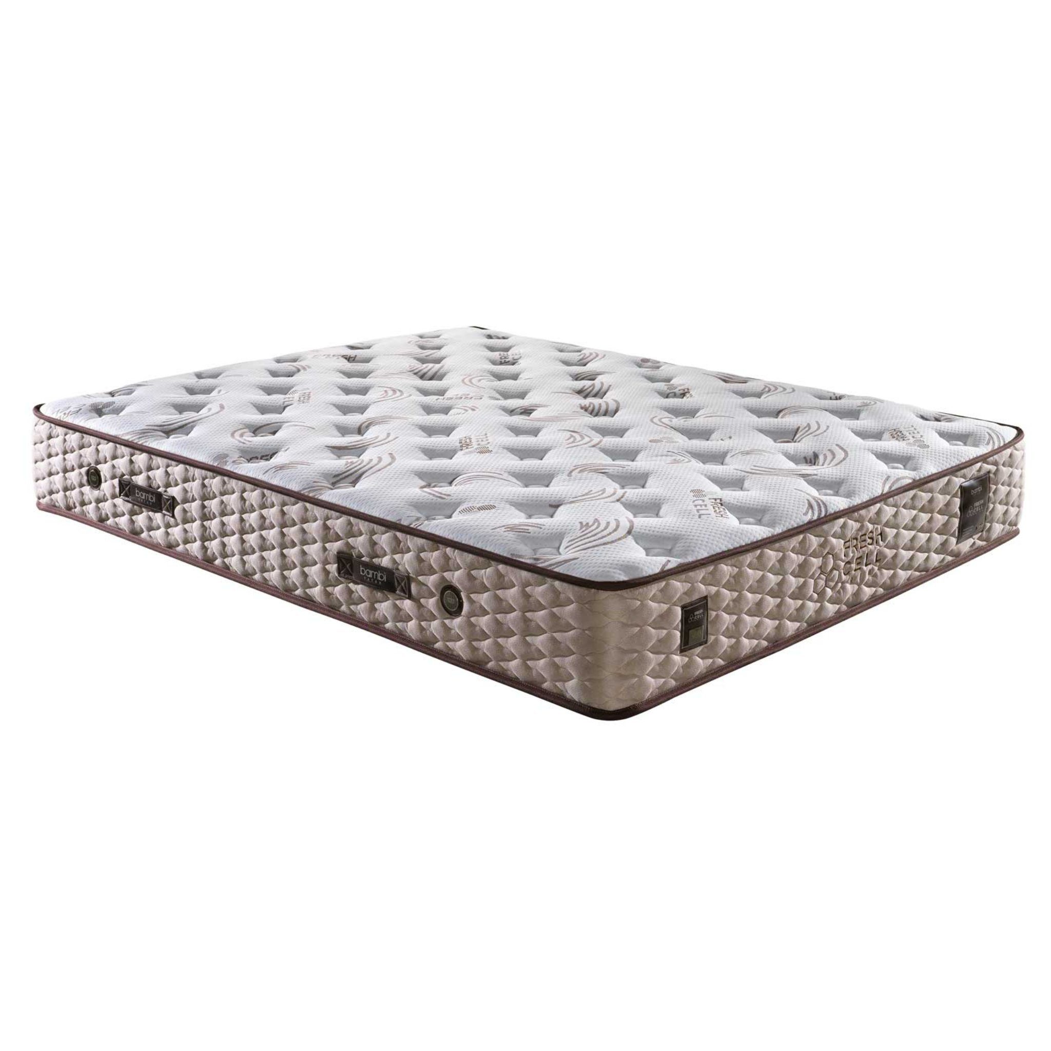 Taschenfederkernmatratze 7 Schichten Höhe 25 cm Matratze 90x200 - 180x200 Doppelseitige, Bambi