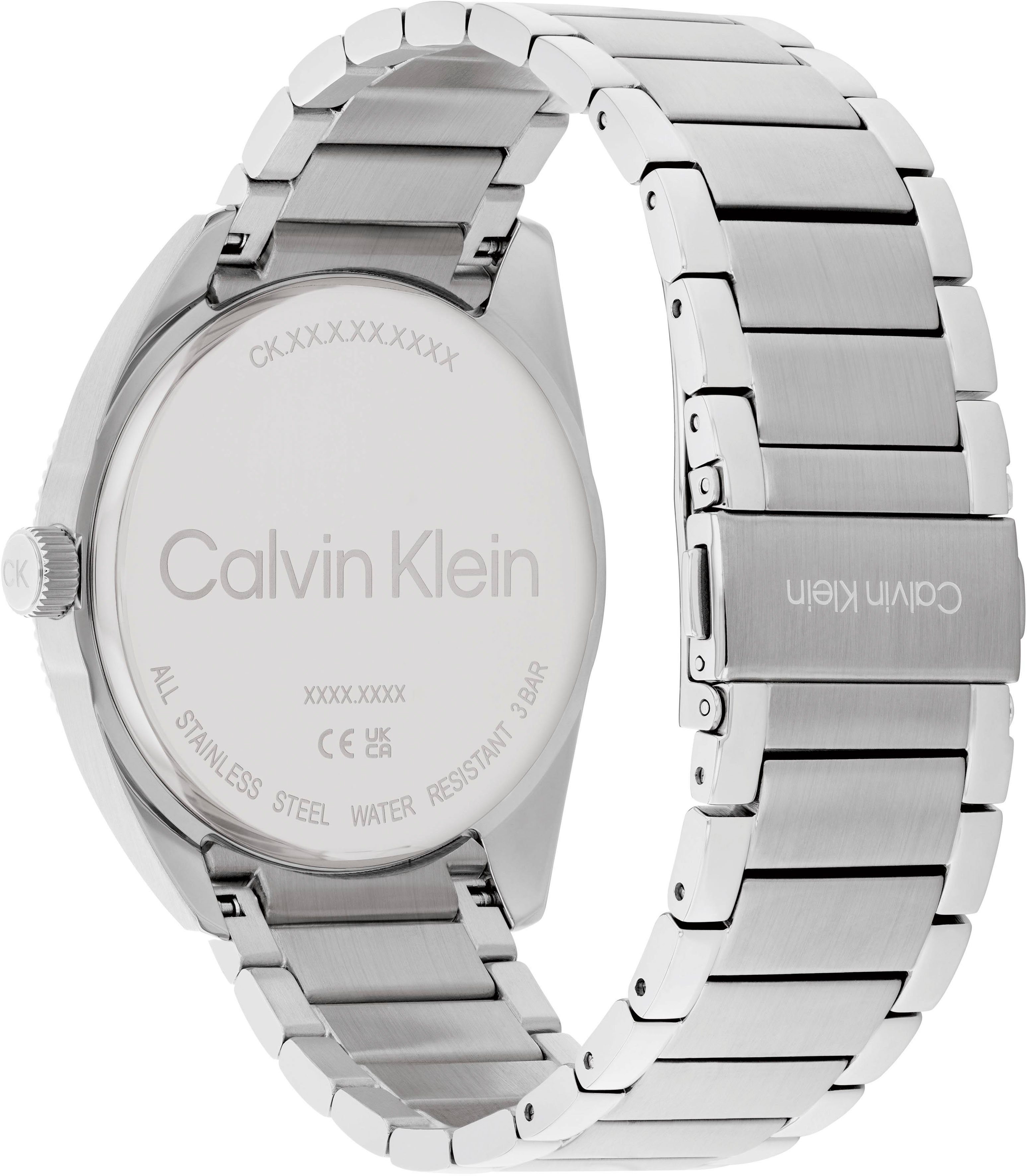 Calvin Klein Quarzuhr TIMELESS 25200446, Armbanduhr, Herrenuhr, Datum, Mineralglas, Edelstahlarmband