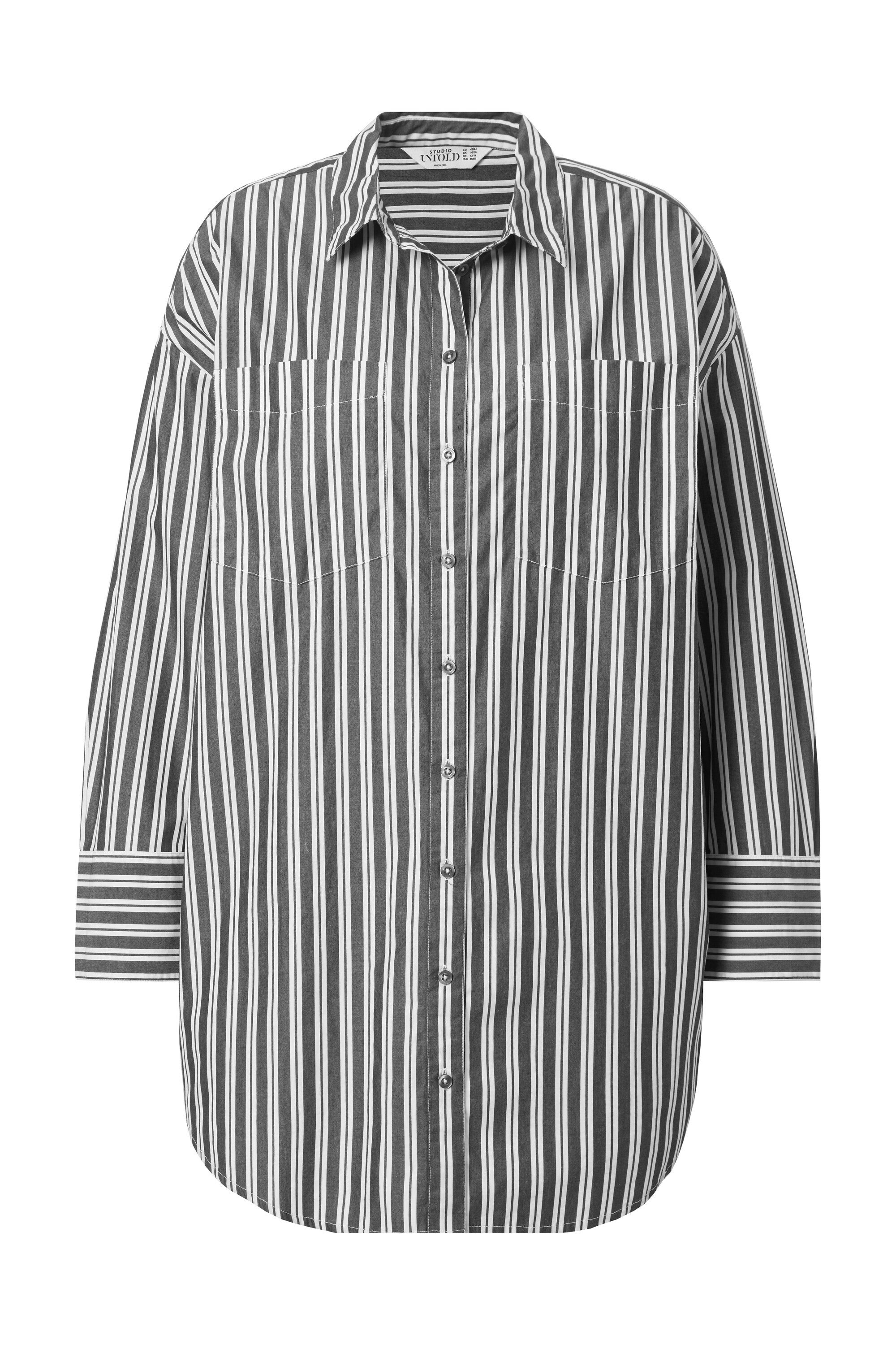 Studio Untold Hemdbluse Hemdbluse oversized Streifen günstig online kaufen