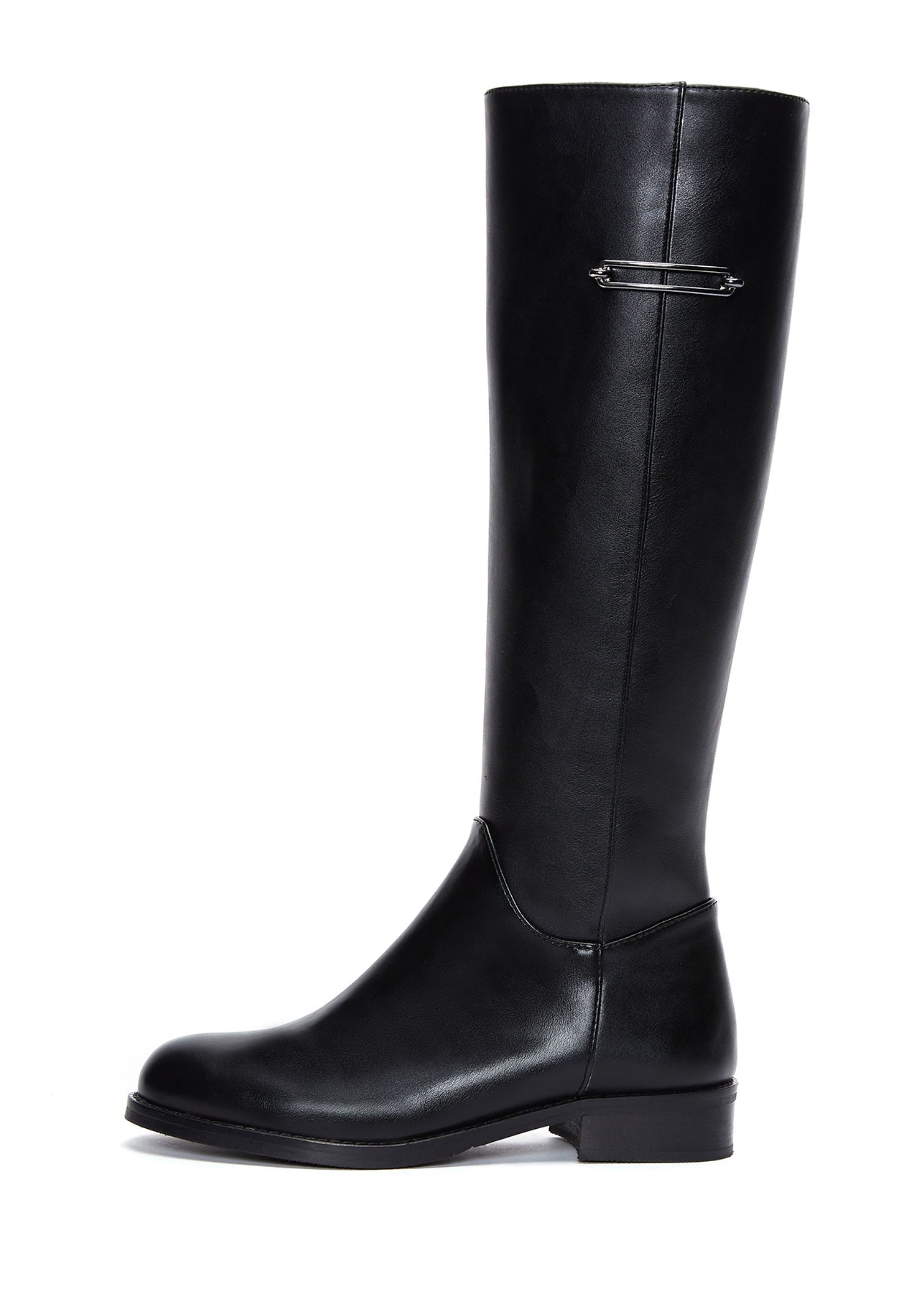 Absatzstiefel aus Kunstleder Bootsschuh