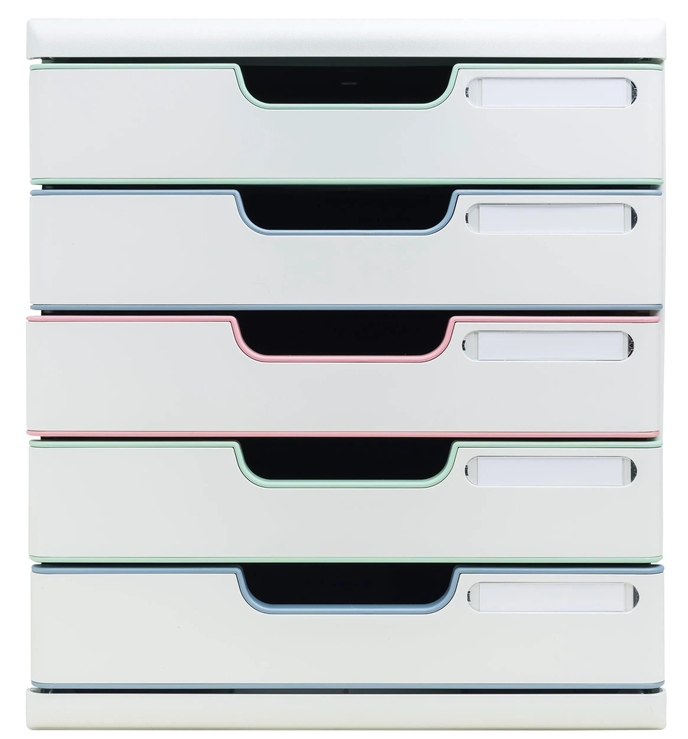 EXACOMPTA Aufbewahrungsbox Schubladenbox Modulo, 5 Schubladen, AutentiK Far günstig online kaufen