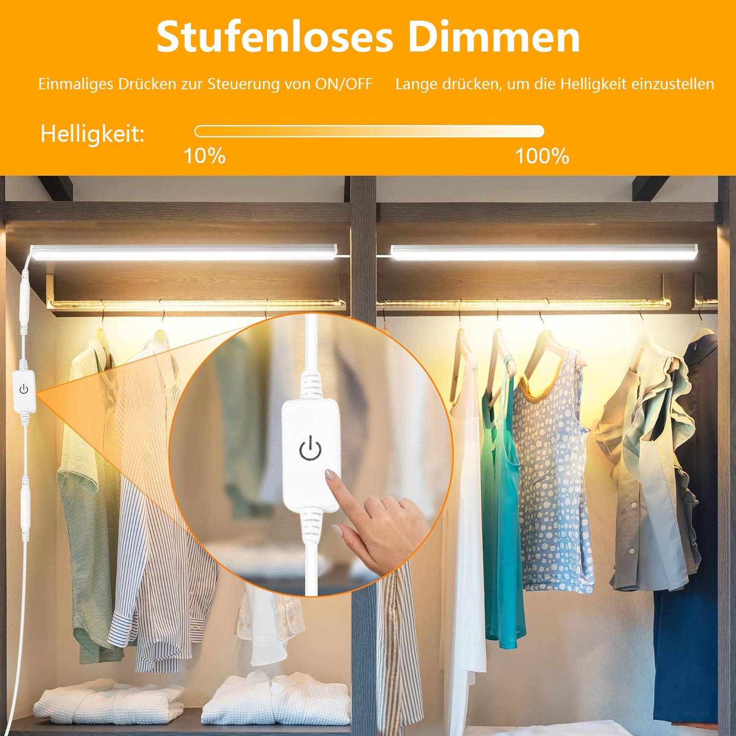 Jibenhome LED Unterbauleuchte LED Schrankbeleuchtung Küche Verbindbar, LED günstig online kaufen