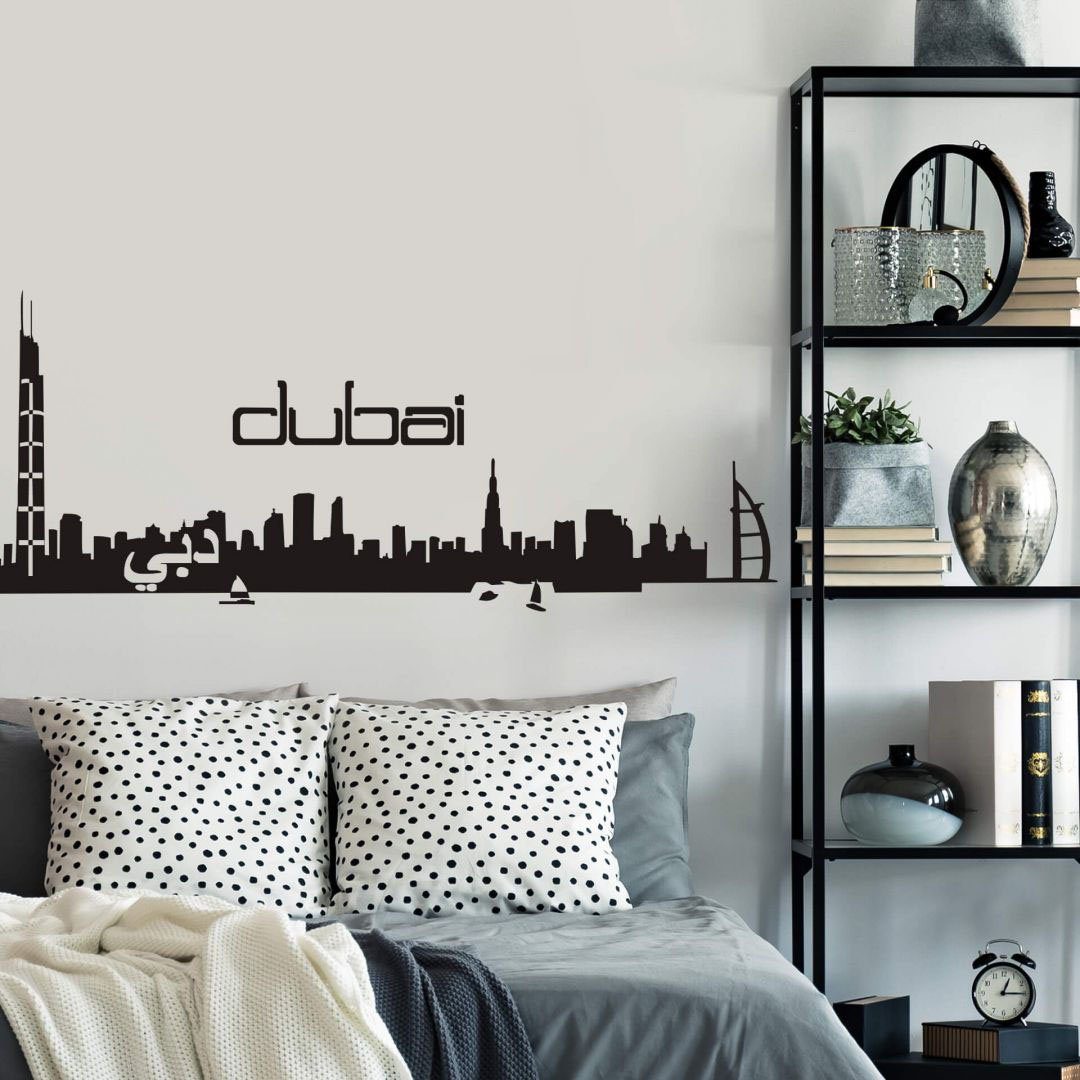 Wall-Art Wandtattoo XXL Stadt Skyline St) (1 Dubai 120cm