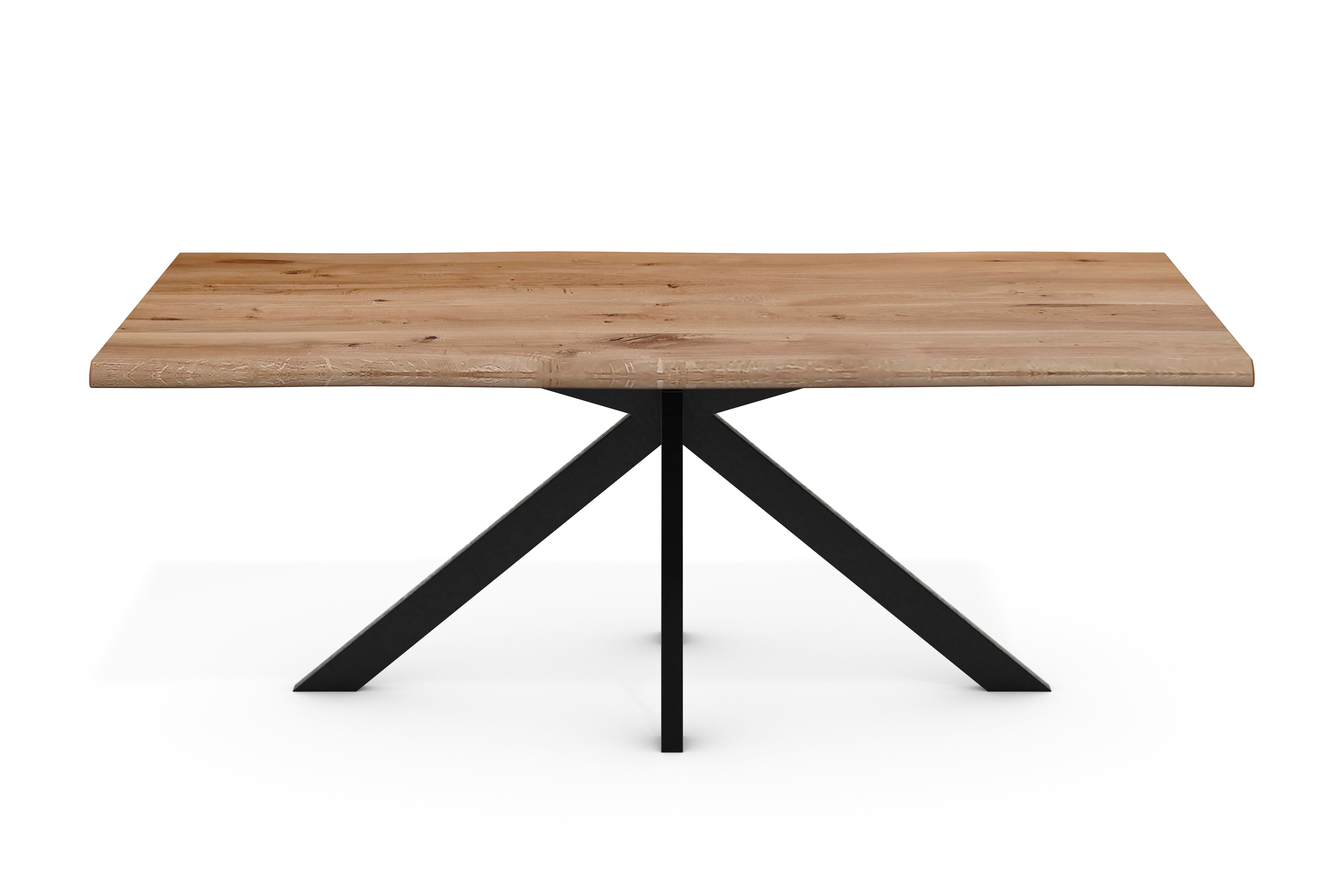 SMARTFURN Esstisch Esstisch Vigo Eiche massiv günstig online kaufen