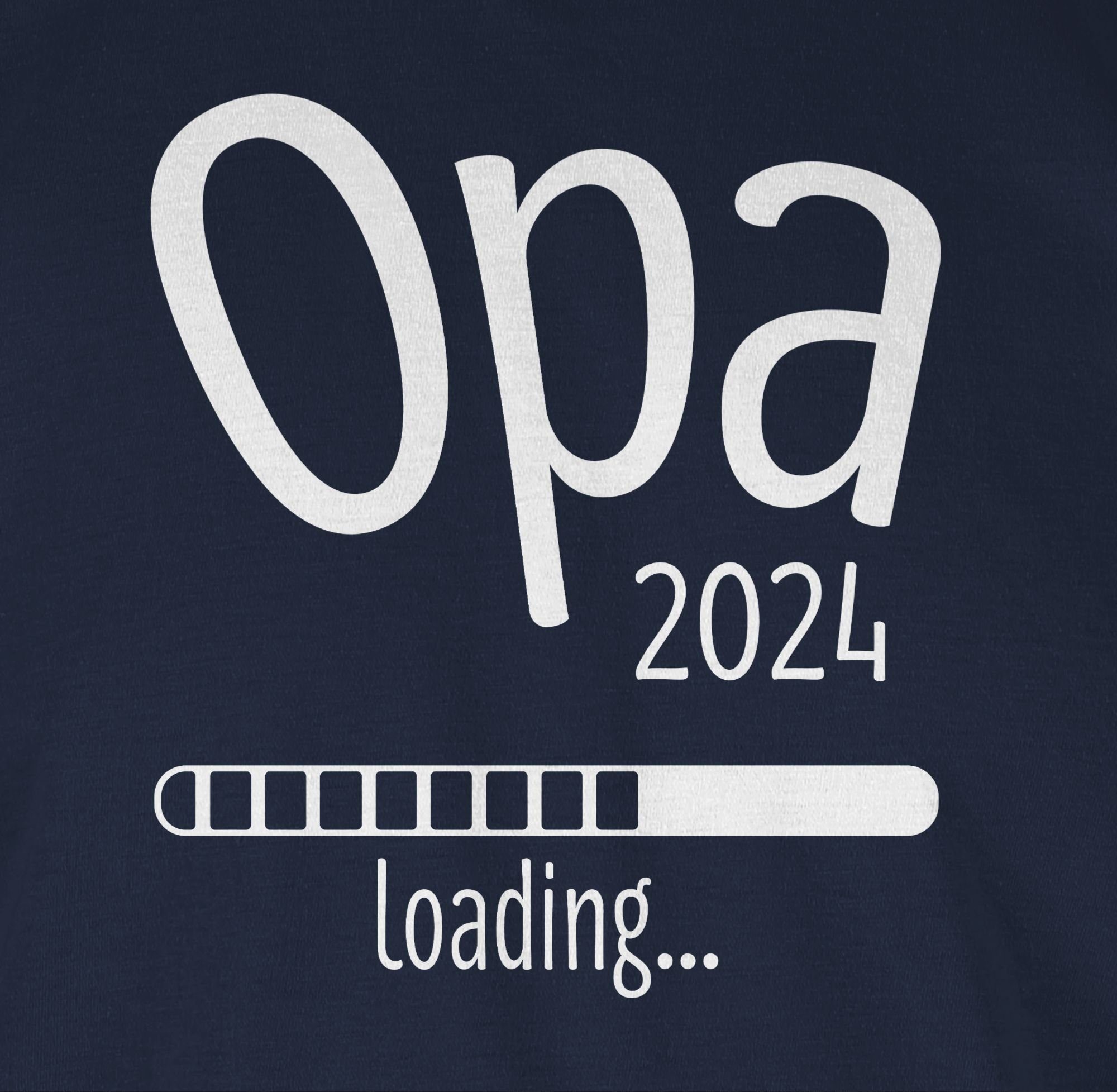 Opa Geschenke 2 2024 Navy Shirtracer Opa T-Shirt Blau loading