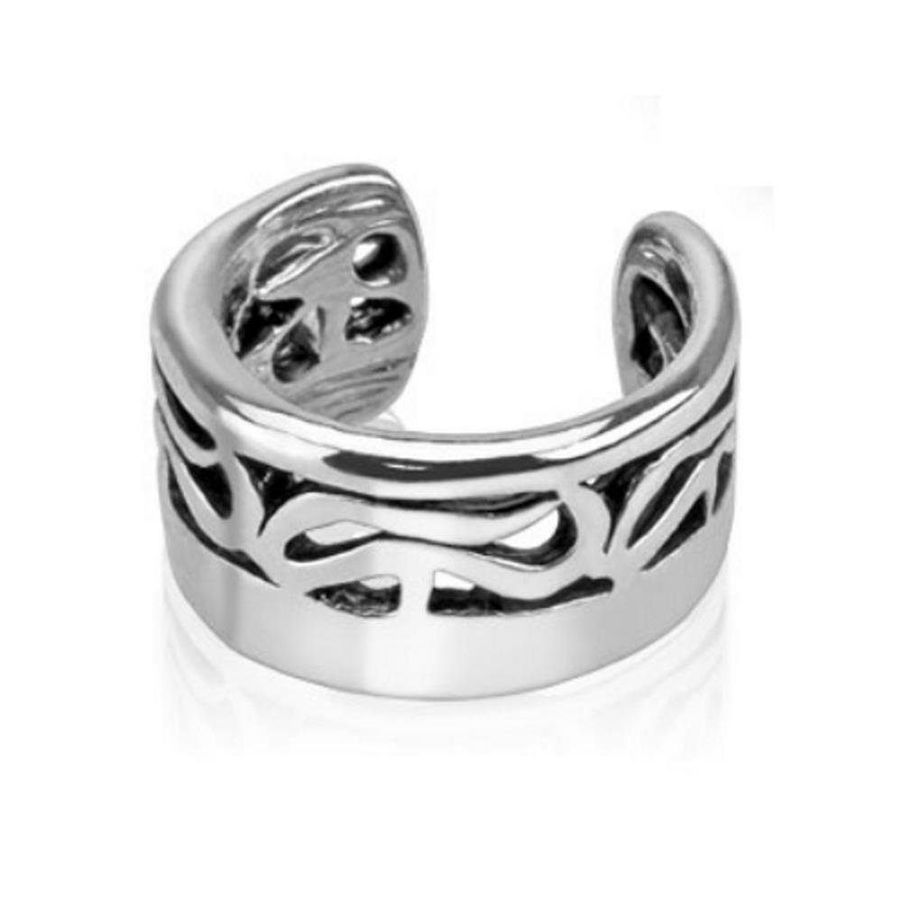 Ohrklemme Ohrklemme Tribal silber aus Messing Unisex
