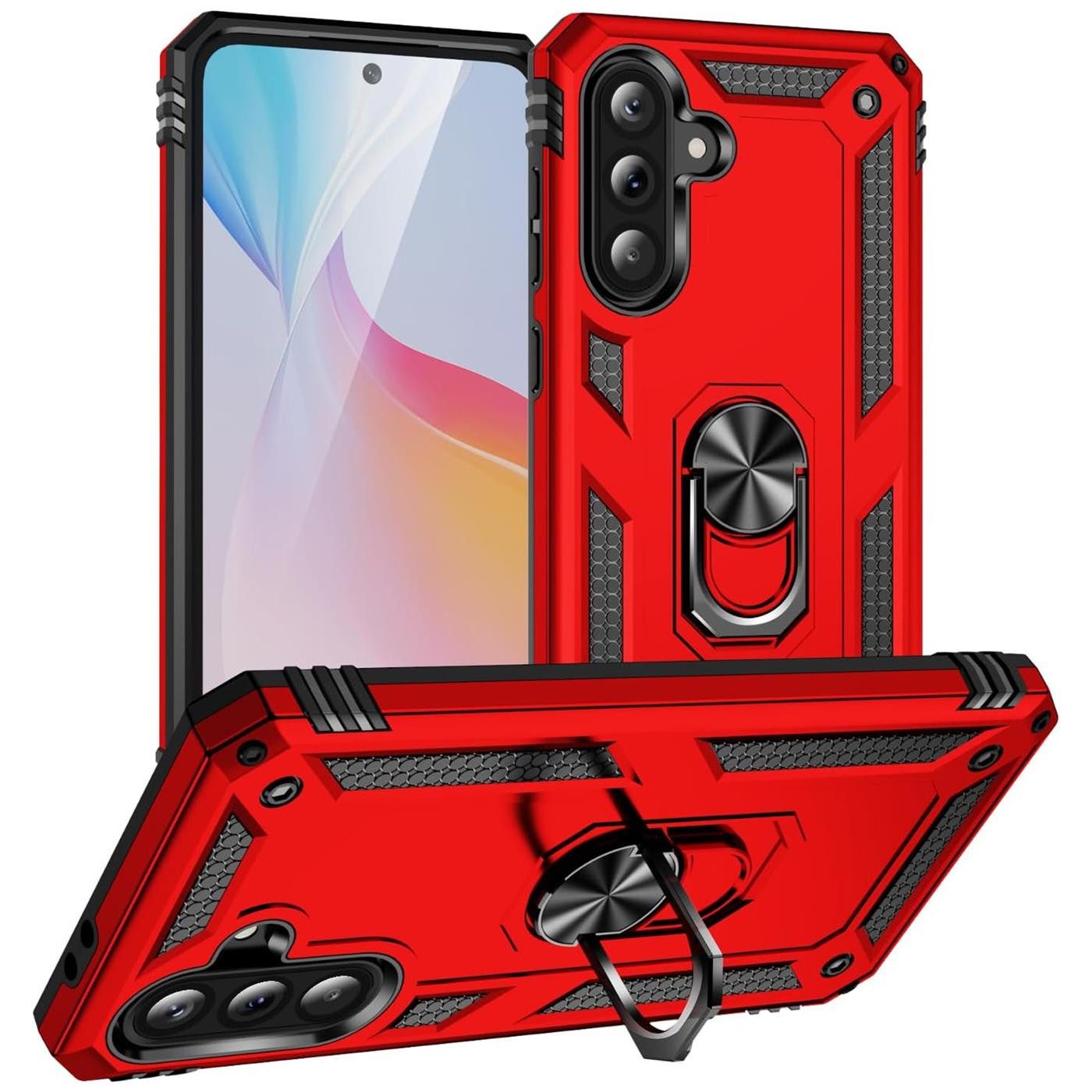 CoolGadget Handyhülle Armor Shield Case für Samsung Galaxy A36 5G 6,7 Zoll, Outdoor Cover mit Magnet Ringhalterung Handy Hülle für Samsung A36 5G