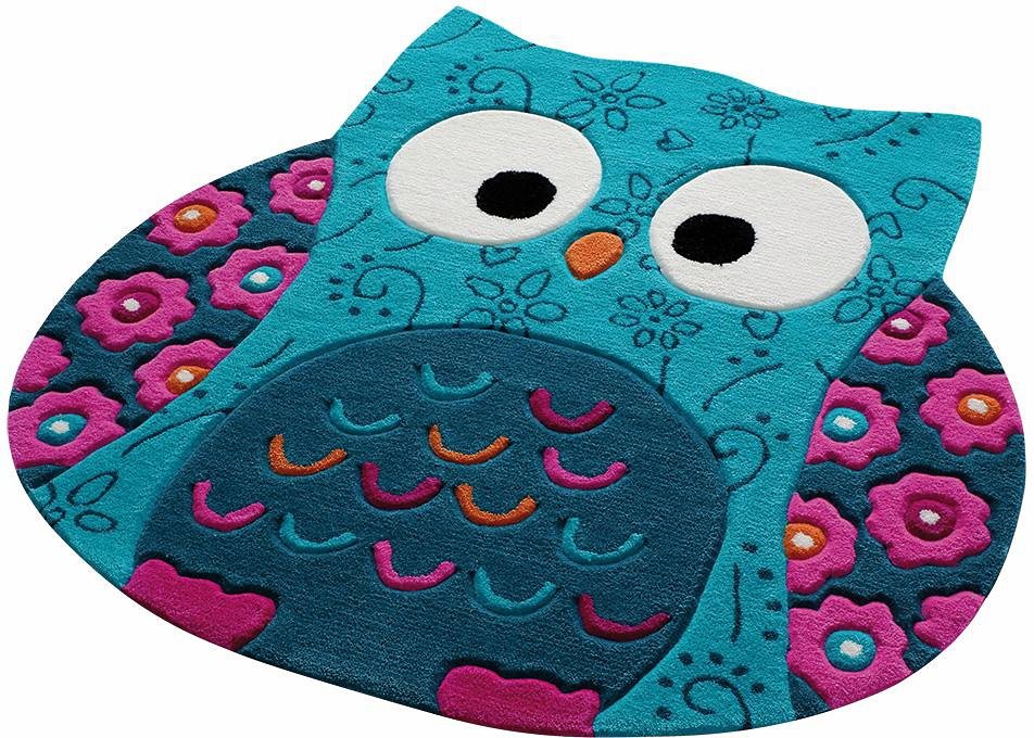 Kinderteppich »Little Owl«, , tierförmig, Höhe 10 mm, in Eulenform Kinderteppich »Little Owl«, , tierförmig, Höhe 10 mm, in Eulenform