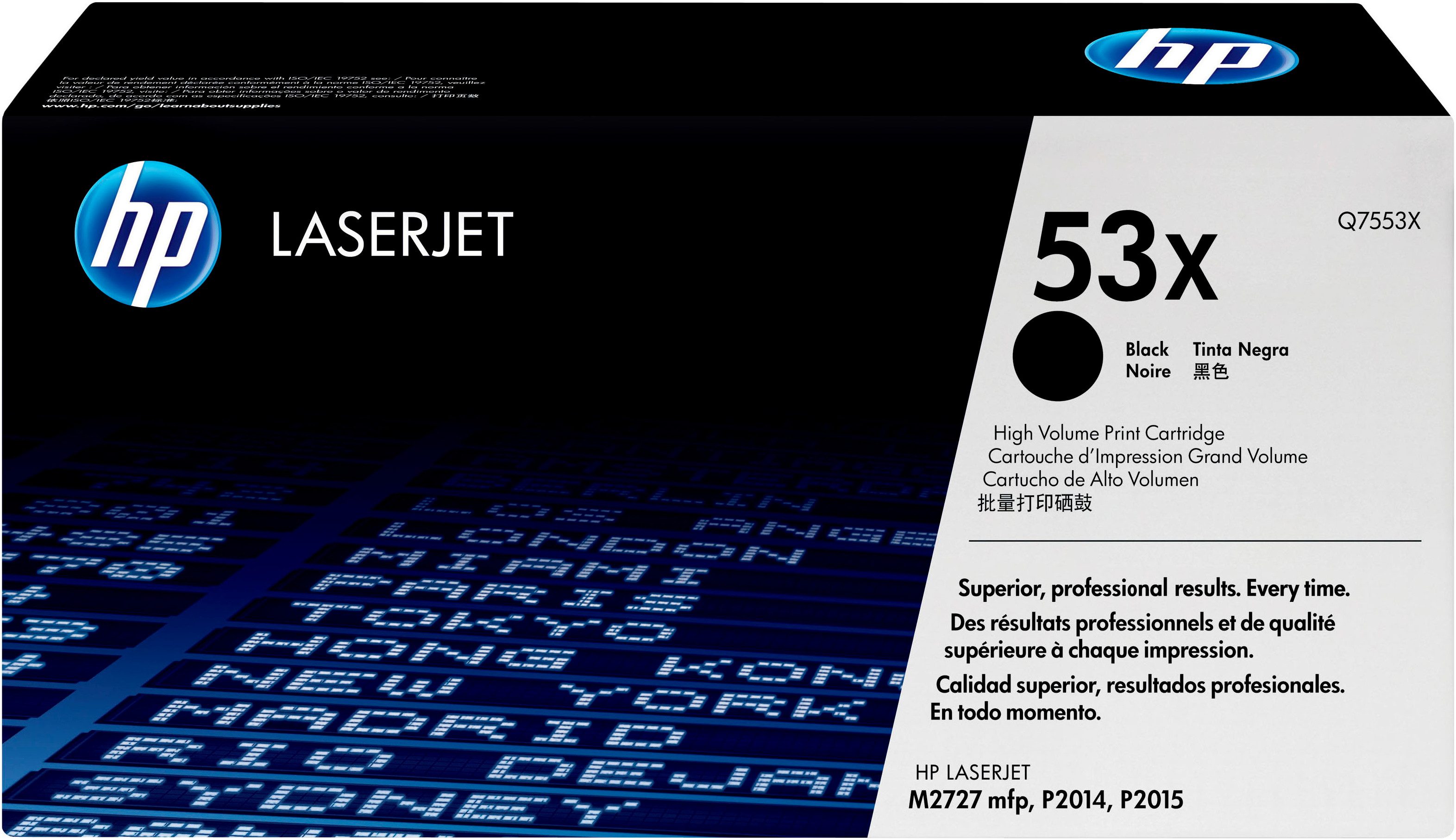 HP Tonerkartusche HP original Toner 53 Größe A+X schwarz/black