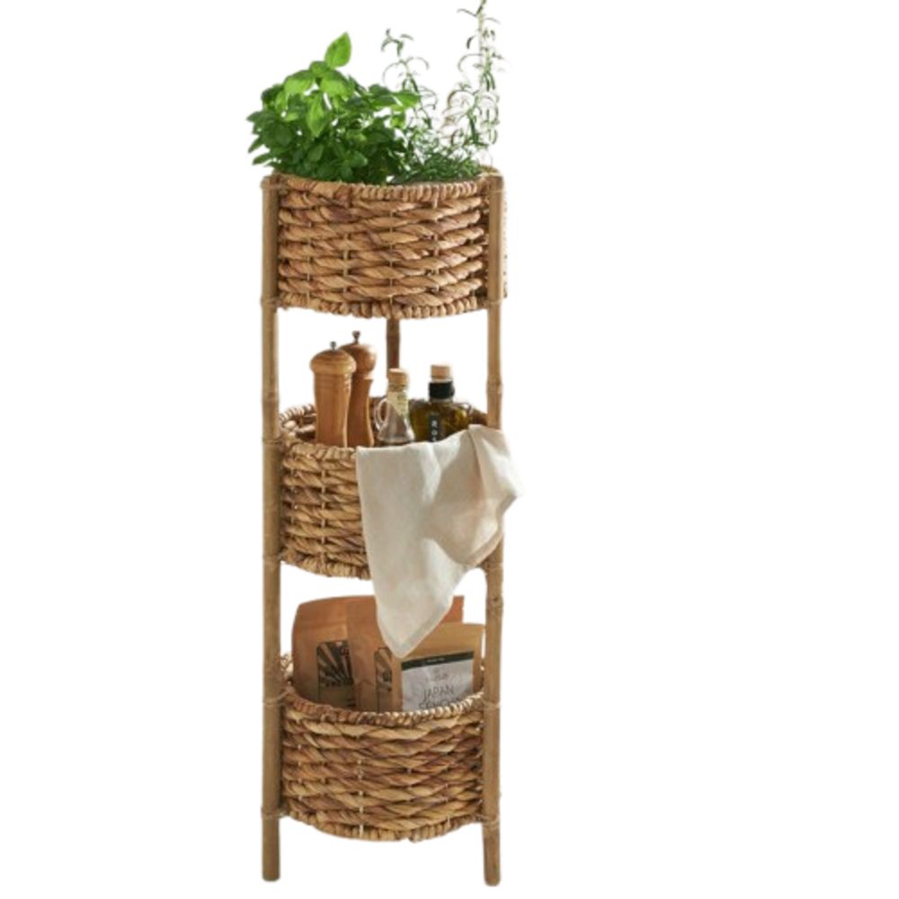 Home-trends24.de Ablageregal Korbregal Wasserhyazinthe Korb Ablage Aufbewah günstig online kaufen