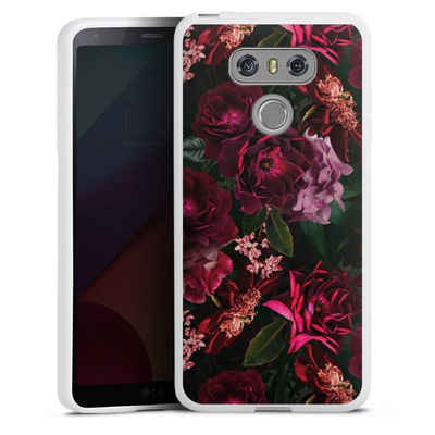 DeinDesign Handyhülle »Rose Blumen Blume Dark Red and Pink Flowers«, LG G6 Silikon Hülle Bumper Case Handy Schutzhülle Smartphone Cover