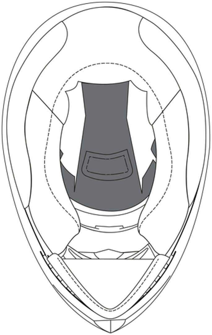 Motorradhelm K-3 SV Helmkronenpolster