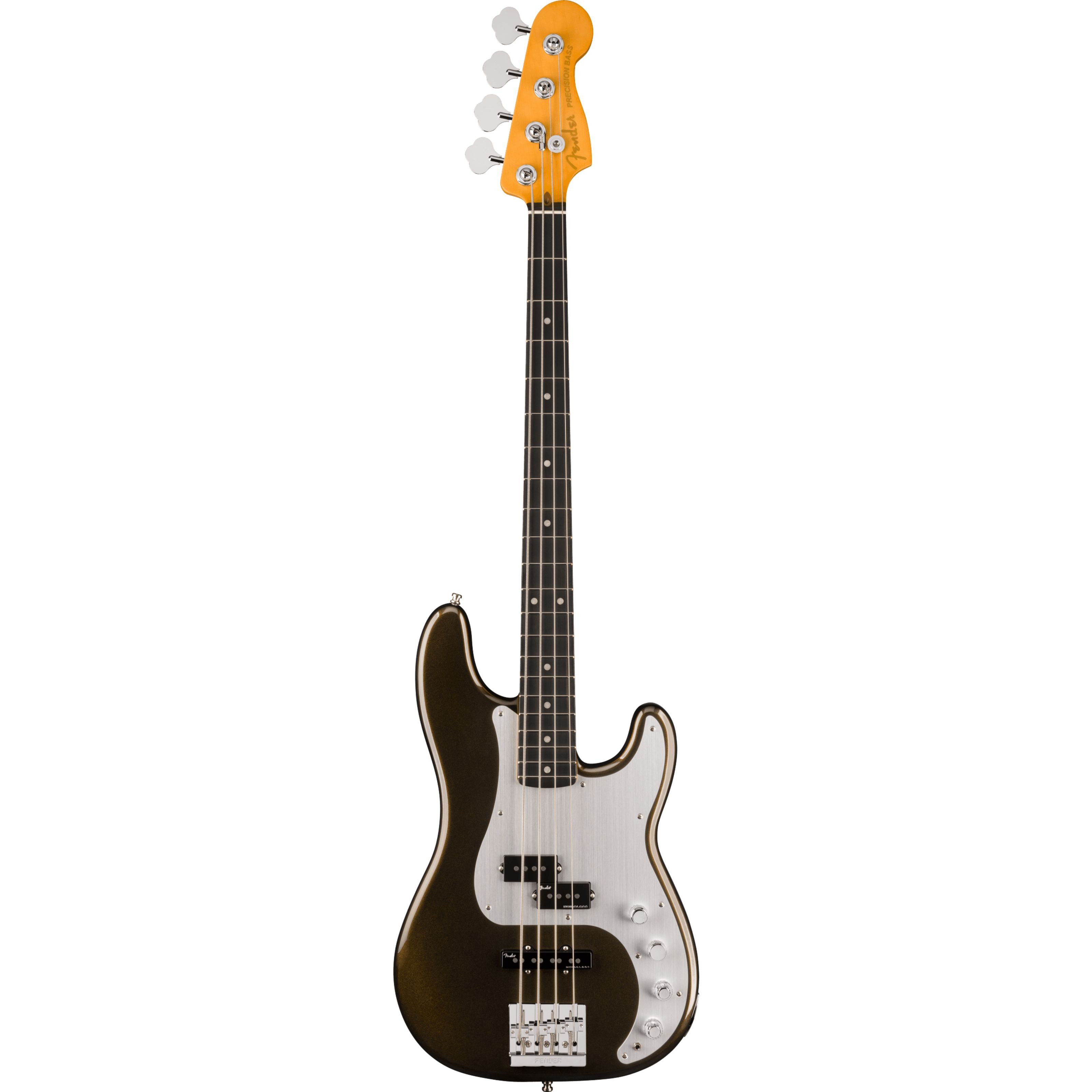Fender E-Bass, E-Bässe, 4-Saiter E-Bässe, American Ultra II Precision Bass EB Texas Tea - E-Bass