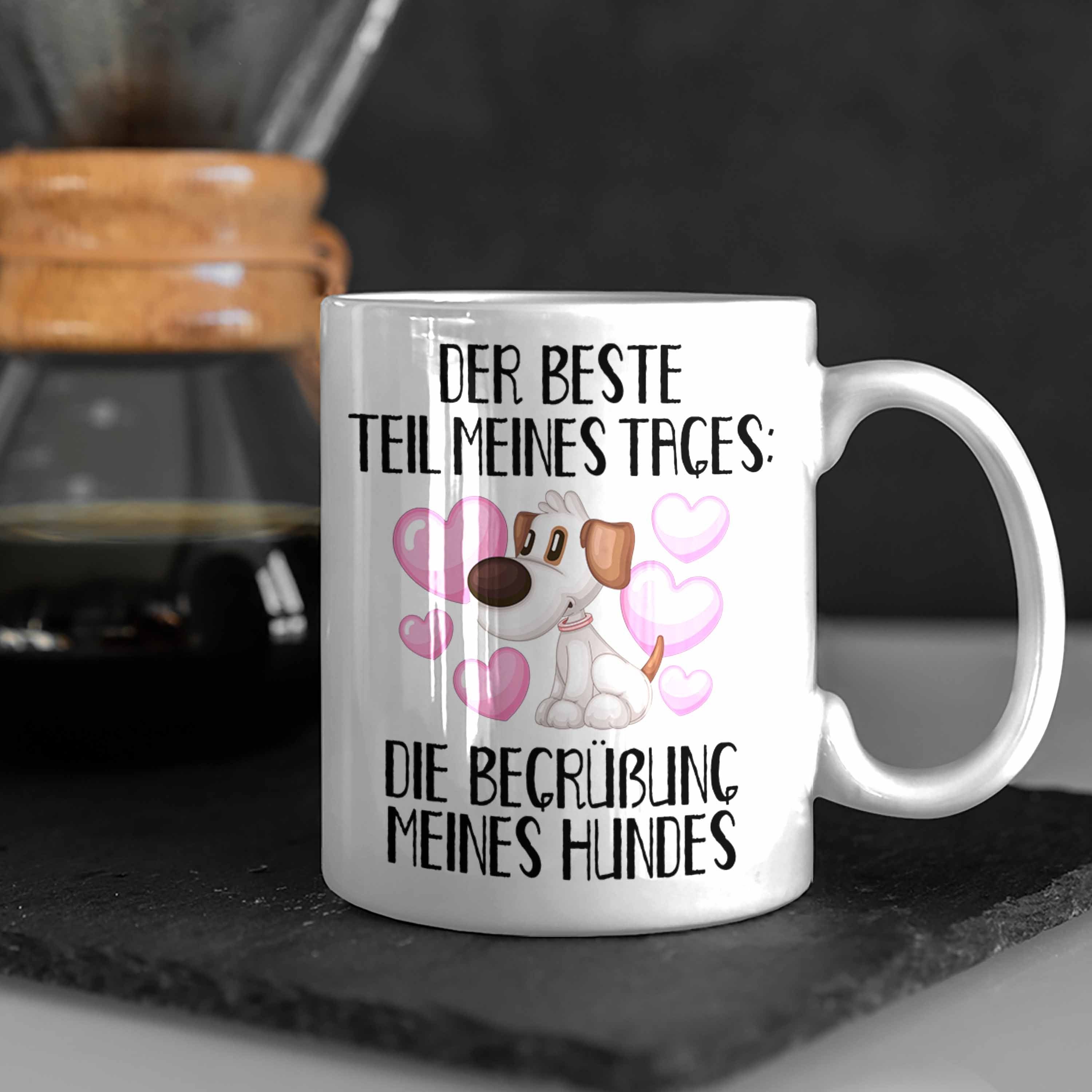 B Bester Des Teil Hundebesitzer Tasse Geschenk Kaffee-Becher Trendation Tages Tasse Die Weiss