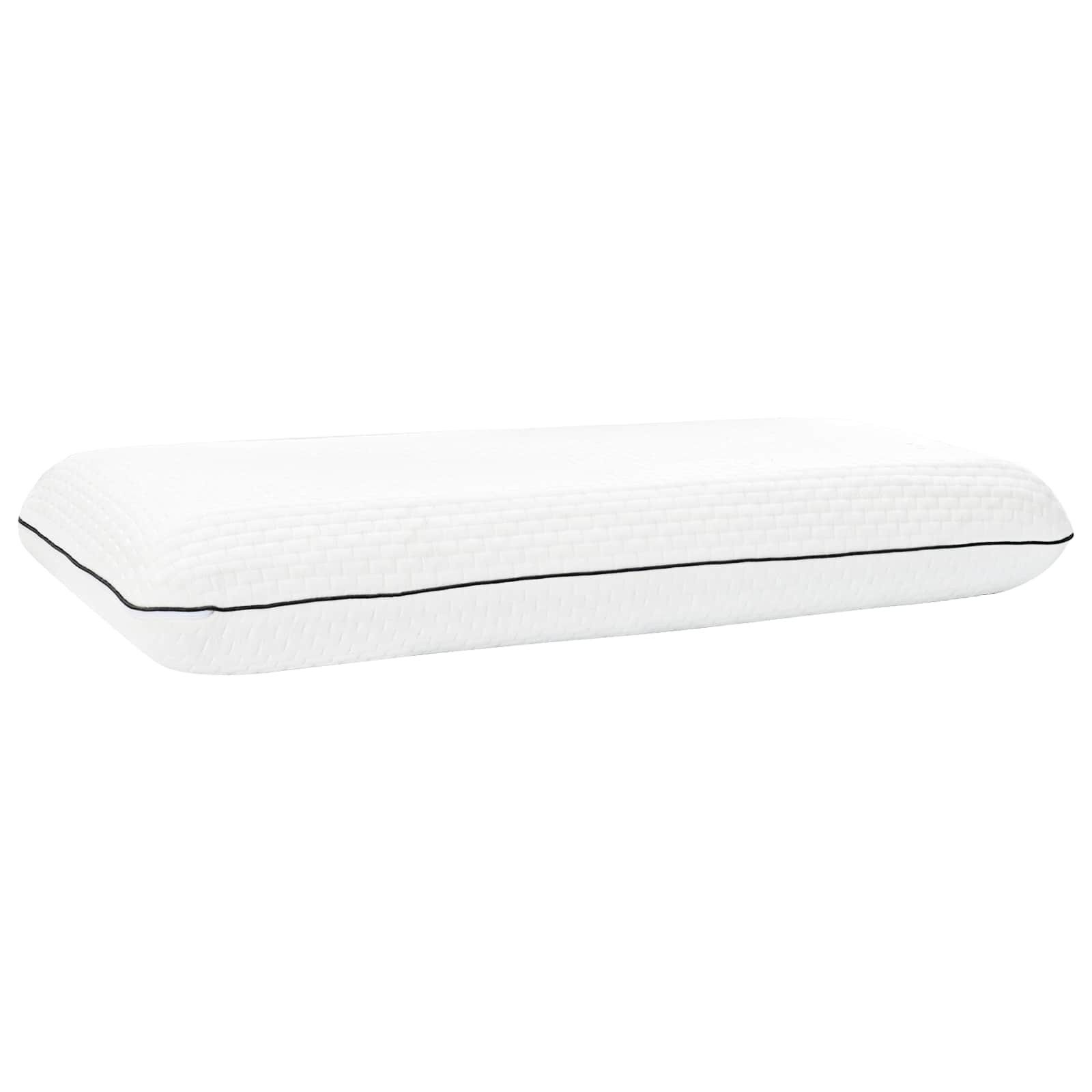 vidaXL Kopfkissen Schlafkissen Uni Weiß 70 x 35 x 10 cm Gelschaum, Bezug: P günstig online kaufen