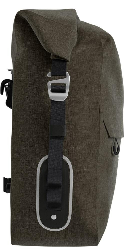 BROOKS ENGLAND Fahrradtasche BROOKS Scape Pannier Large Mud Green - wasserdichte Fahrradtasche 18 L