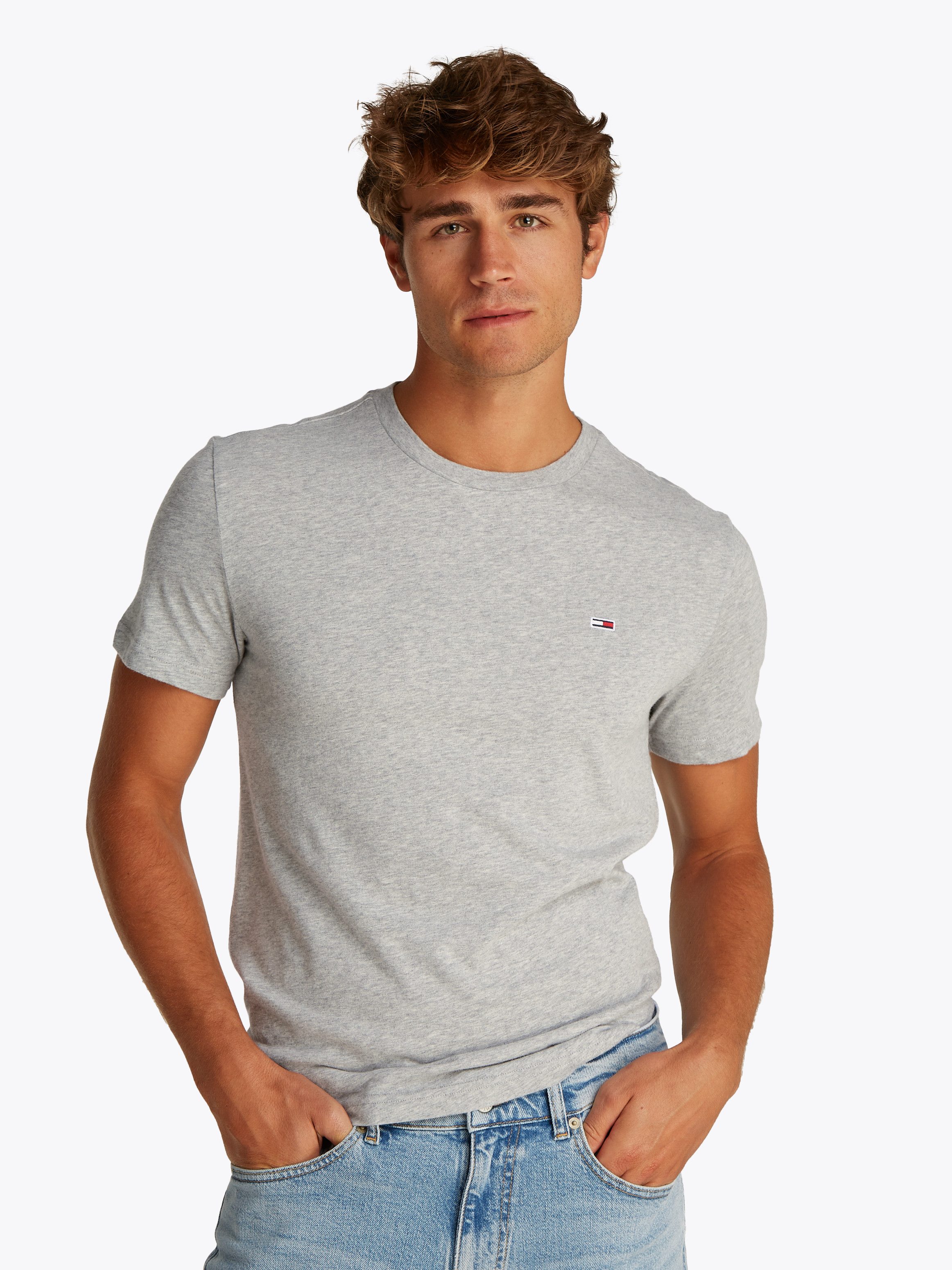 Tommy Jeans Rundhalsshirt TJM XSLIM 2PACK JERSEY TEE EXT (Packung, 2er-Pack günstig online kaufen