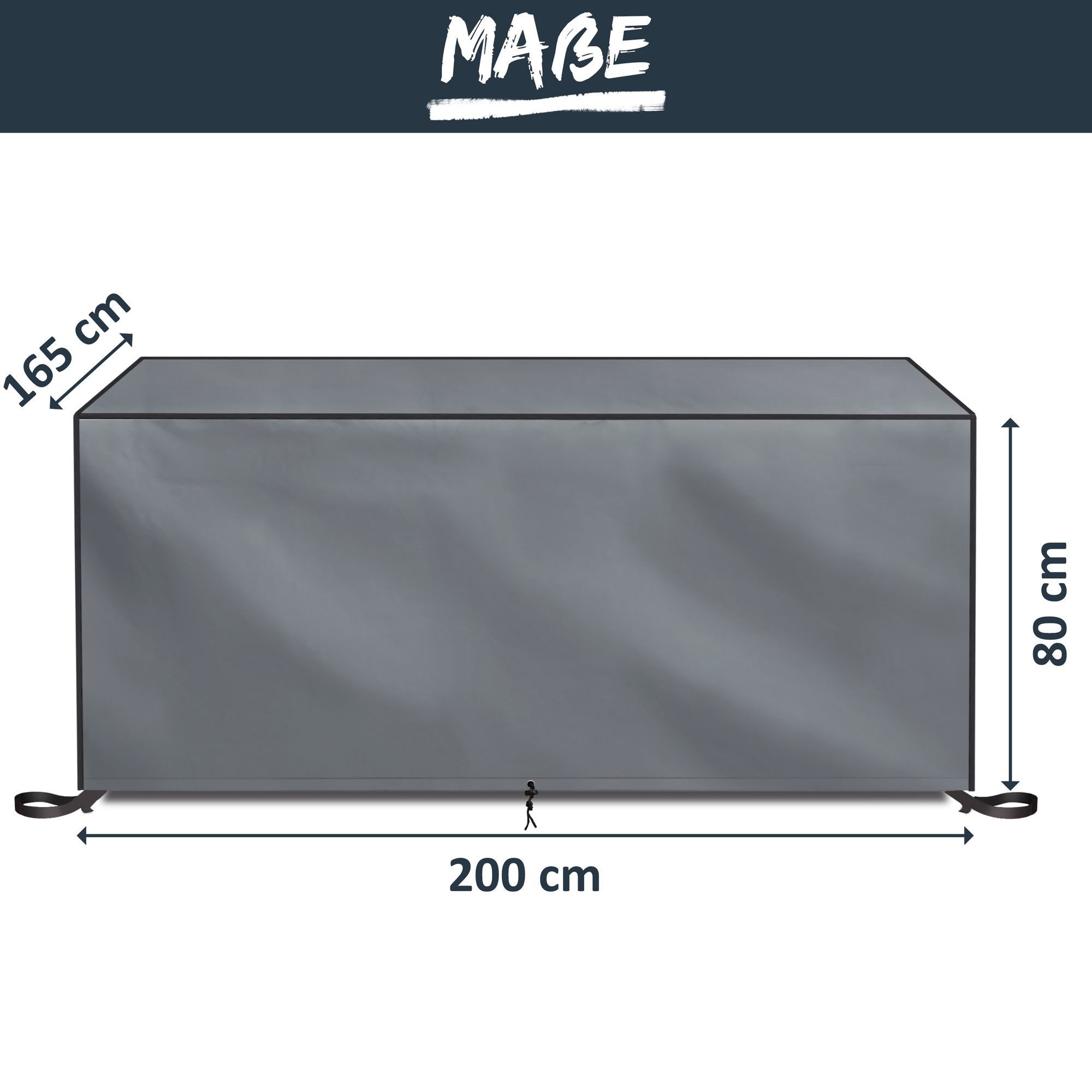 bonsport Abdeckhaube Gartentisch Schutzhülle aus 600D Oxford Polyester, wasserdicht