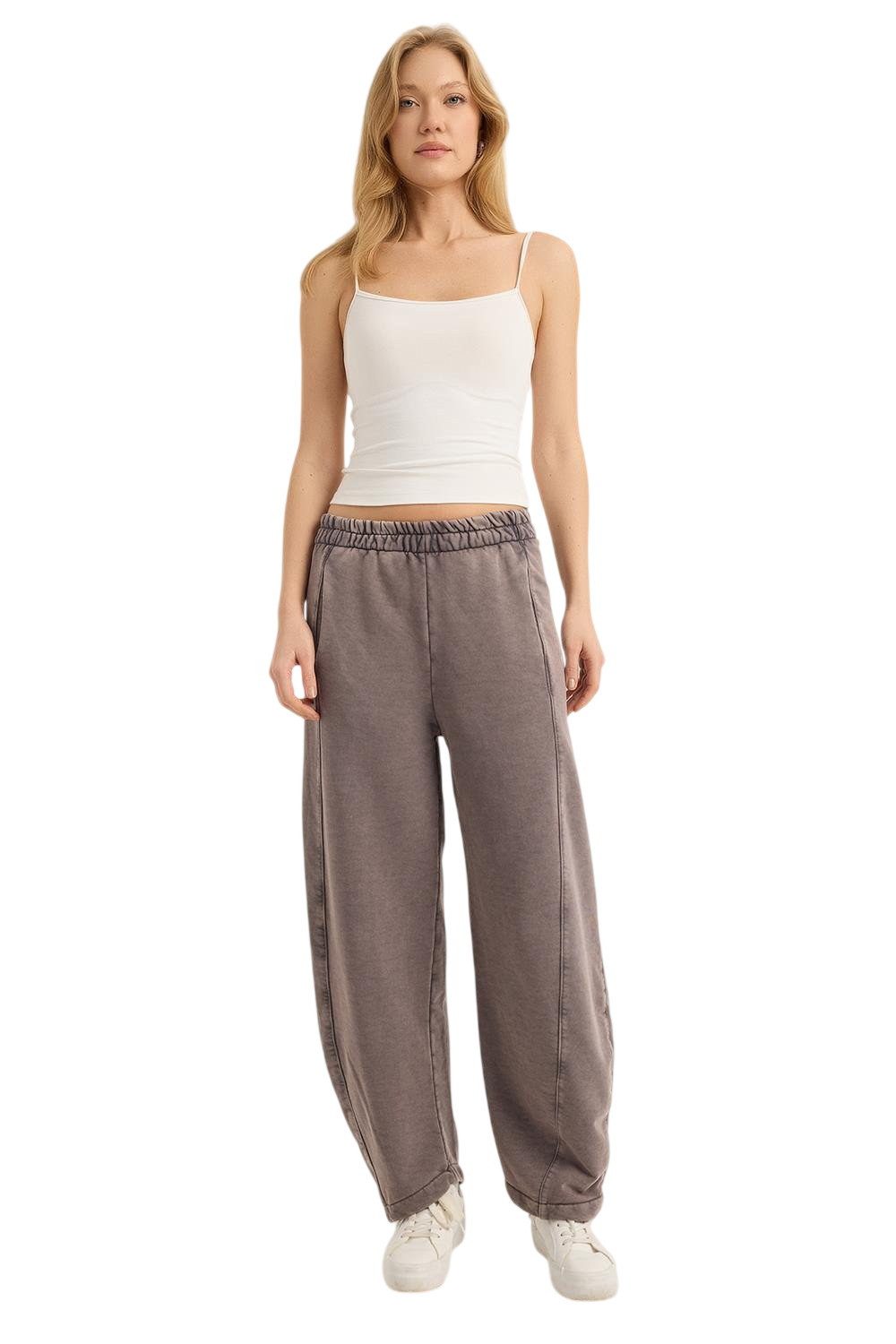 HomeStore Sweatponcho Elastische Jogginghose mit 2 Taschen