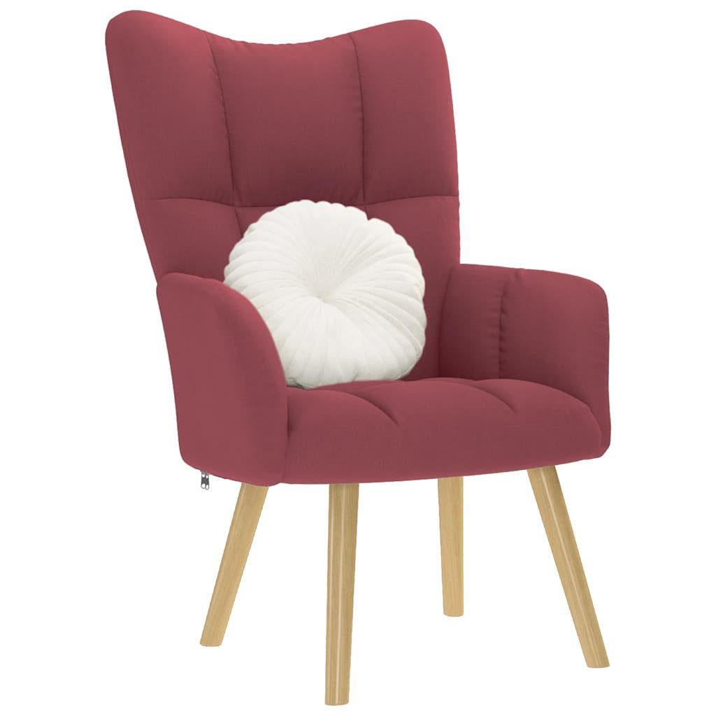 Sessel Relaxsessel Stoff Weinrot