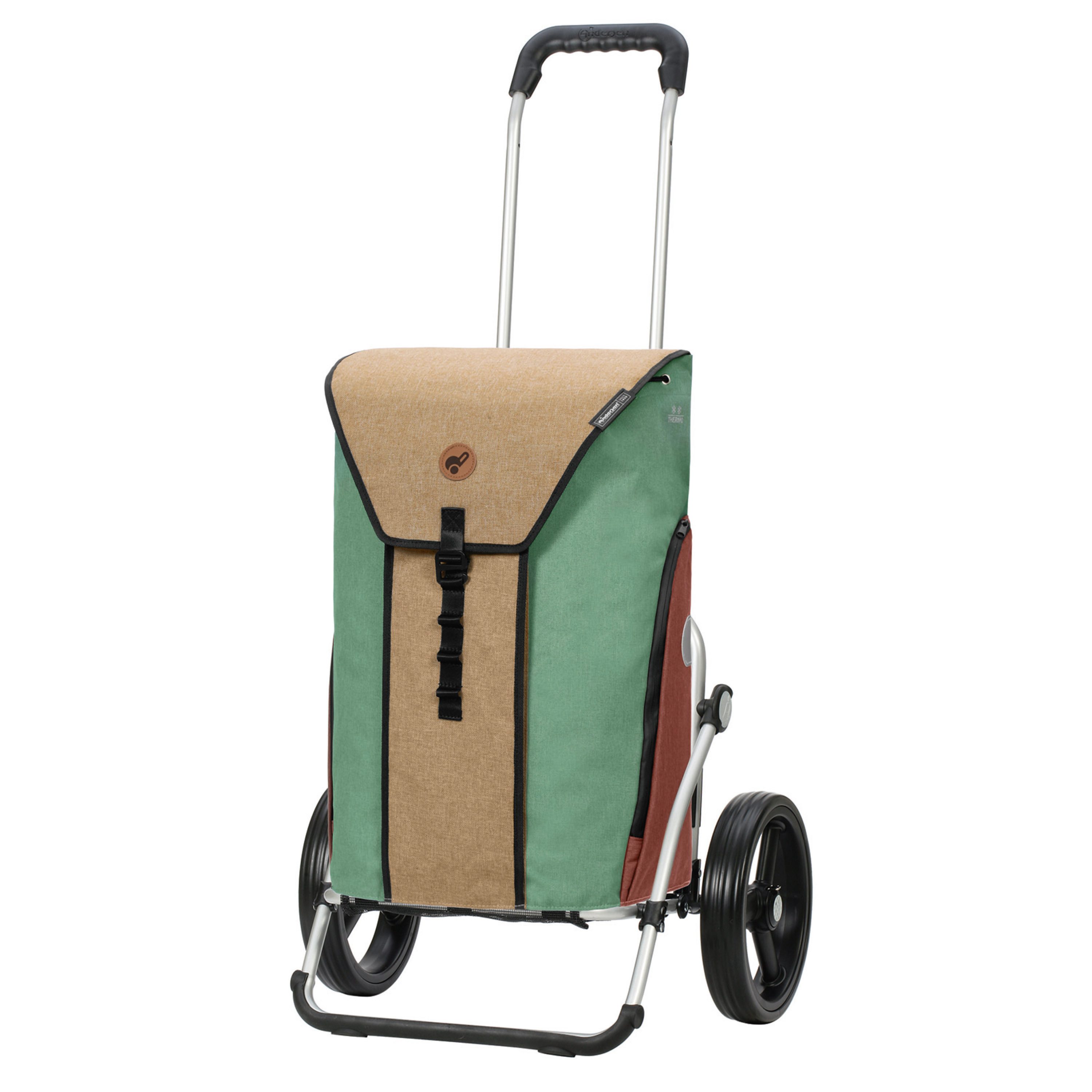 Andersen Einkaufstrolley Royal Shopper Oli.P 2.0 beige, Thermofach 16 Liter, klappbar, belastbar bis 50kg, wasserabweisend