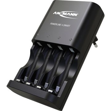 ANSMANN AG Ansmann Powerline 4 Smart Rundzellen-Ladegerät NiCd, NiMH Micro (AAA), Rundzellen-Lader