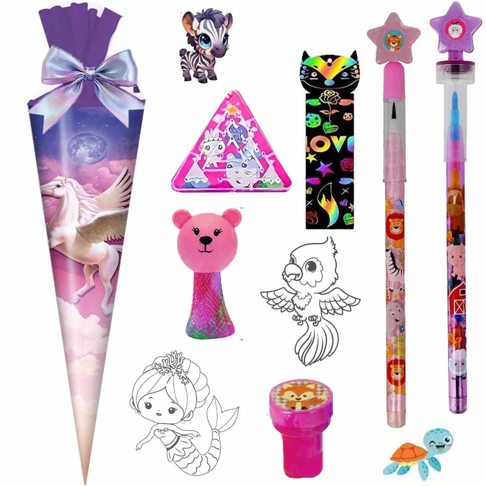 Stylex Schreibwaren Schultüte 25 cm gefüllt Pegasus