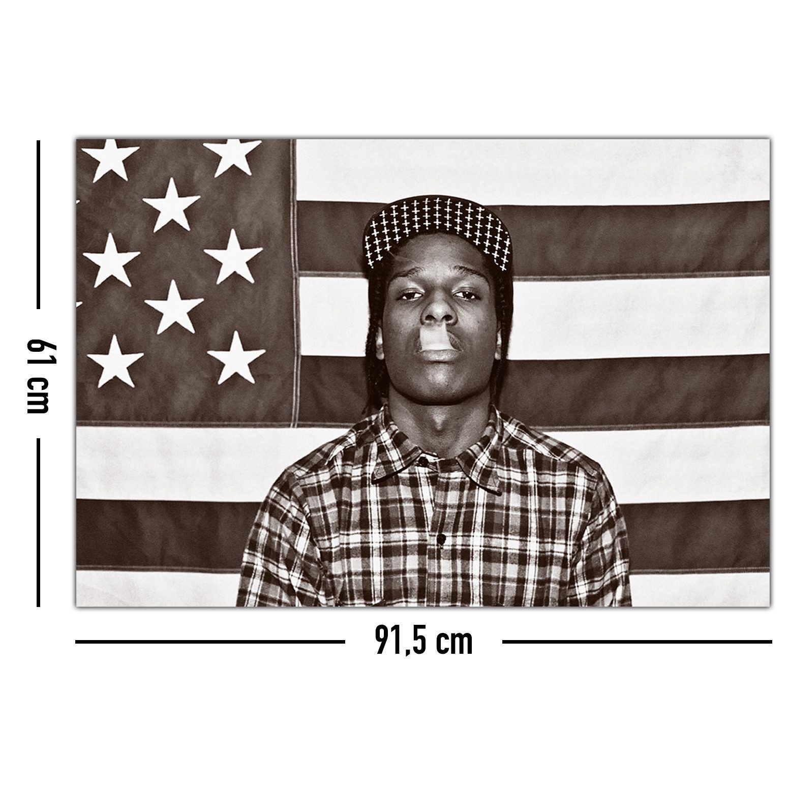 Close Up Poster ASAP Rocky Poster 91,5 x 61 cm – Bild 4 von 5