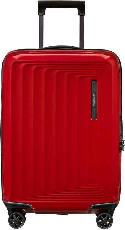 Samsonite Hartschalen-Trolley Nuon, 55 cm, 4 Rollen, Handgepäck-Koffer Reisegepäck mit Volumenerweiterung und USB-Schleuse