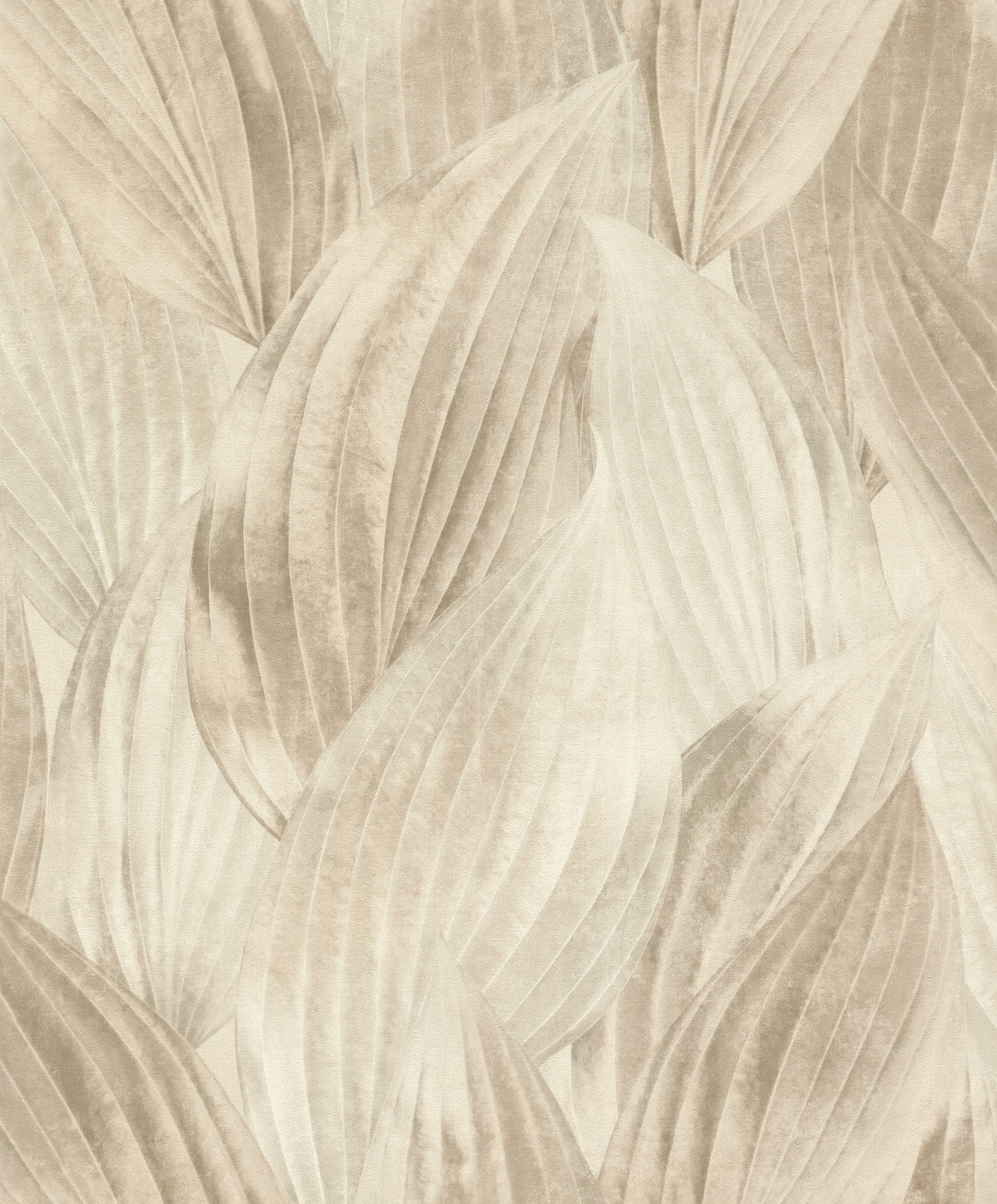 Rasch Vliestapete Vliestapete Palmblätter beige 571554
